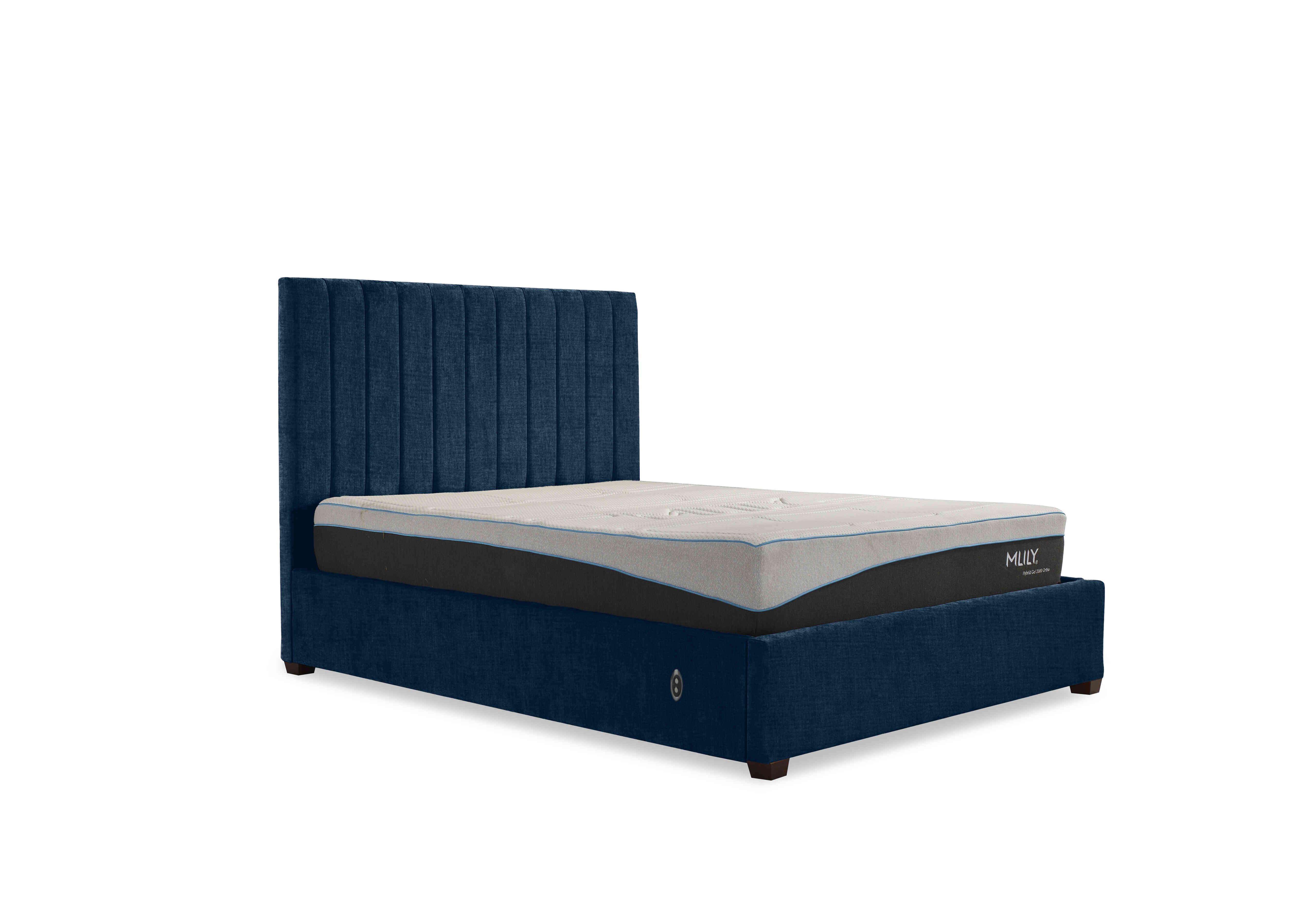 Miranda 133cm Headboard Electric Ottoman Bed Frame in Kashmir Midnight on Furniture Village