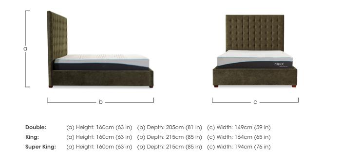 Carrie 160cm Headboard Manual Ottoman Bed Frame in  on Furniture Village