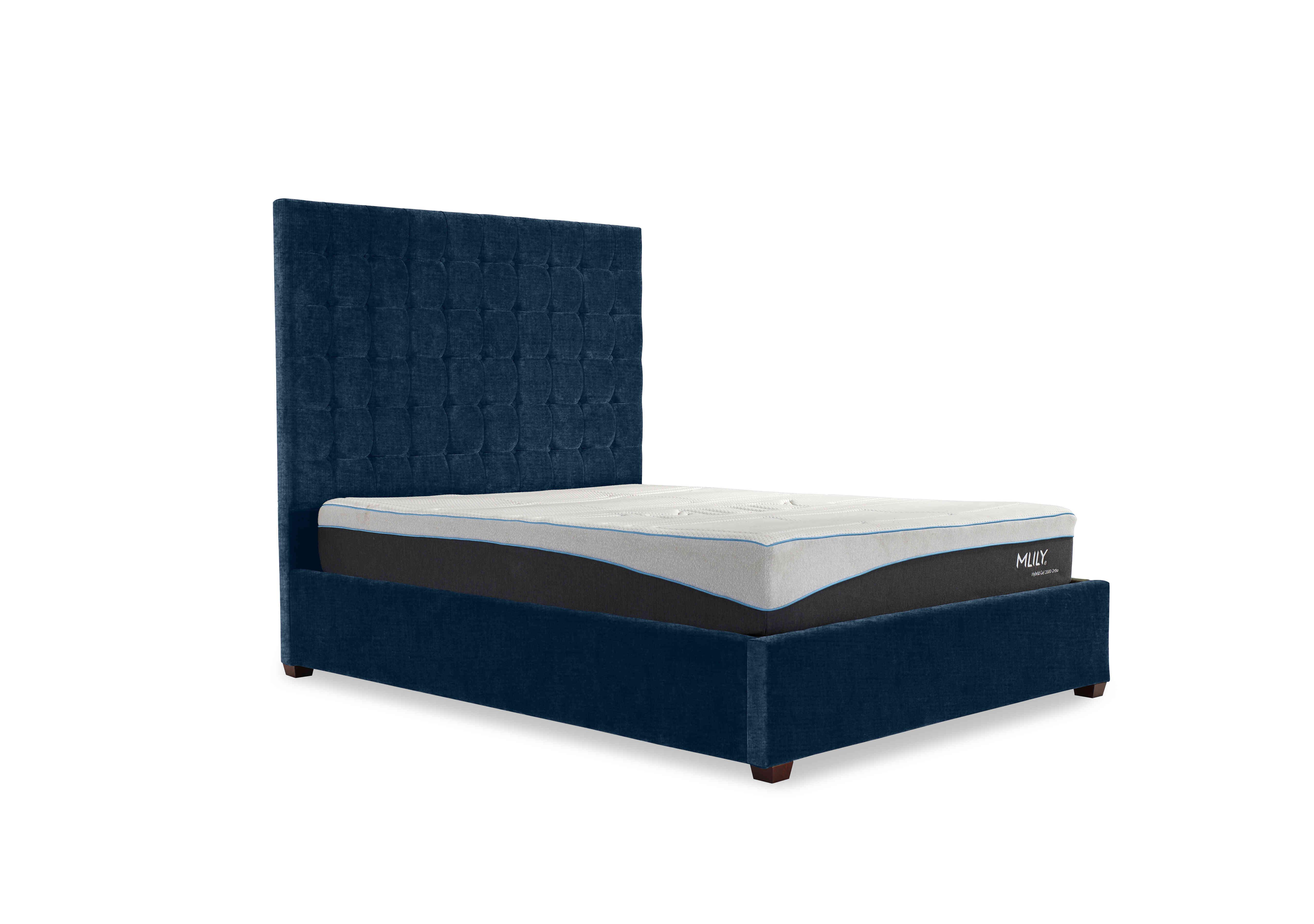 Carrie 160cm Headboard Manual Ottoman Bed Frame in Kashmir Midnight on Furniture Village