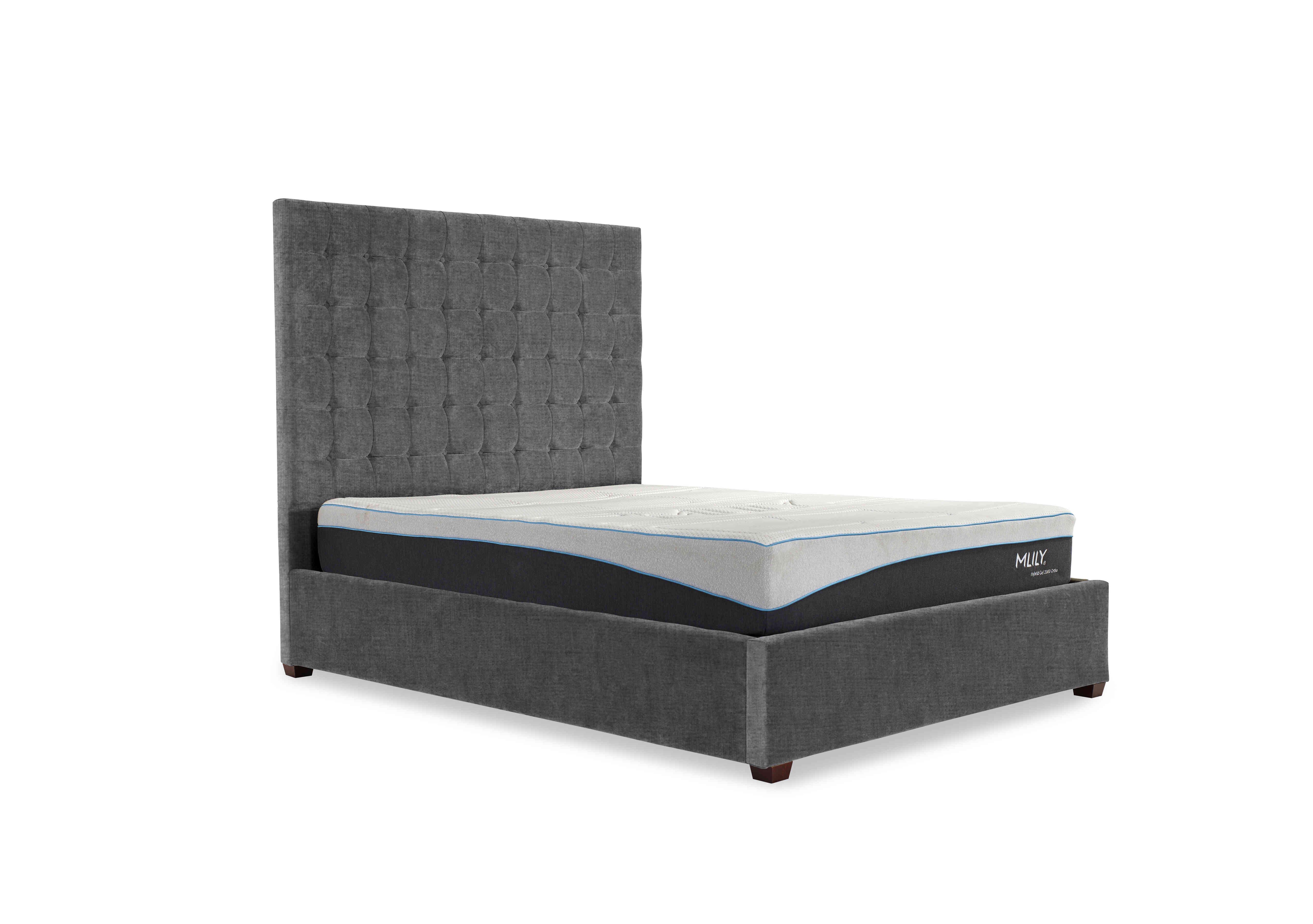 Carrie 160cm Headboard Manual Ottoman Bed Frame in Kashmir Smoke on Furniture Village