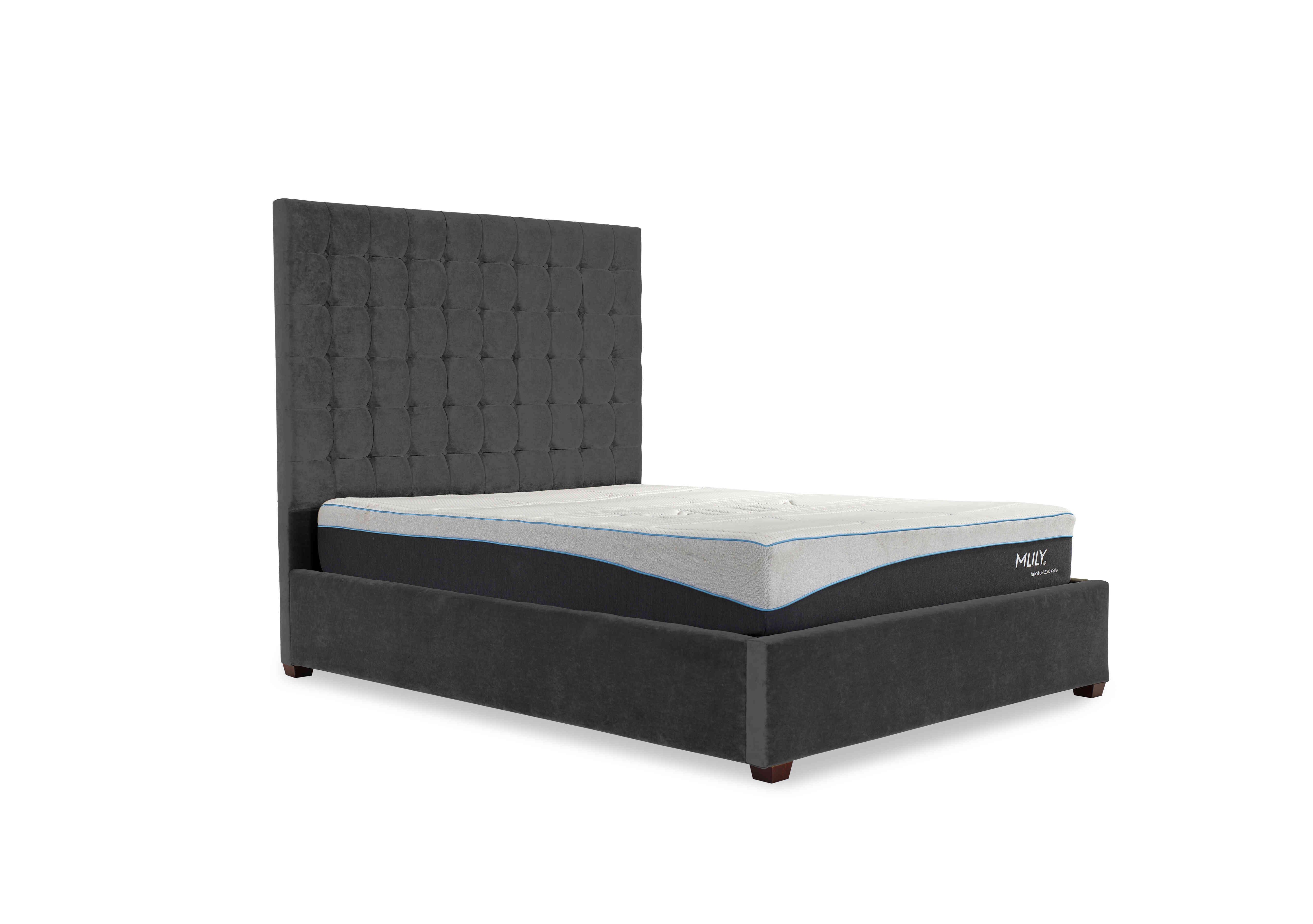Carrie 160cm Headboard Manual Ottoman Bed Frame in Savannah Coal on Furniture Village