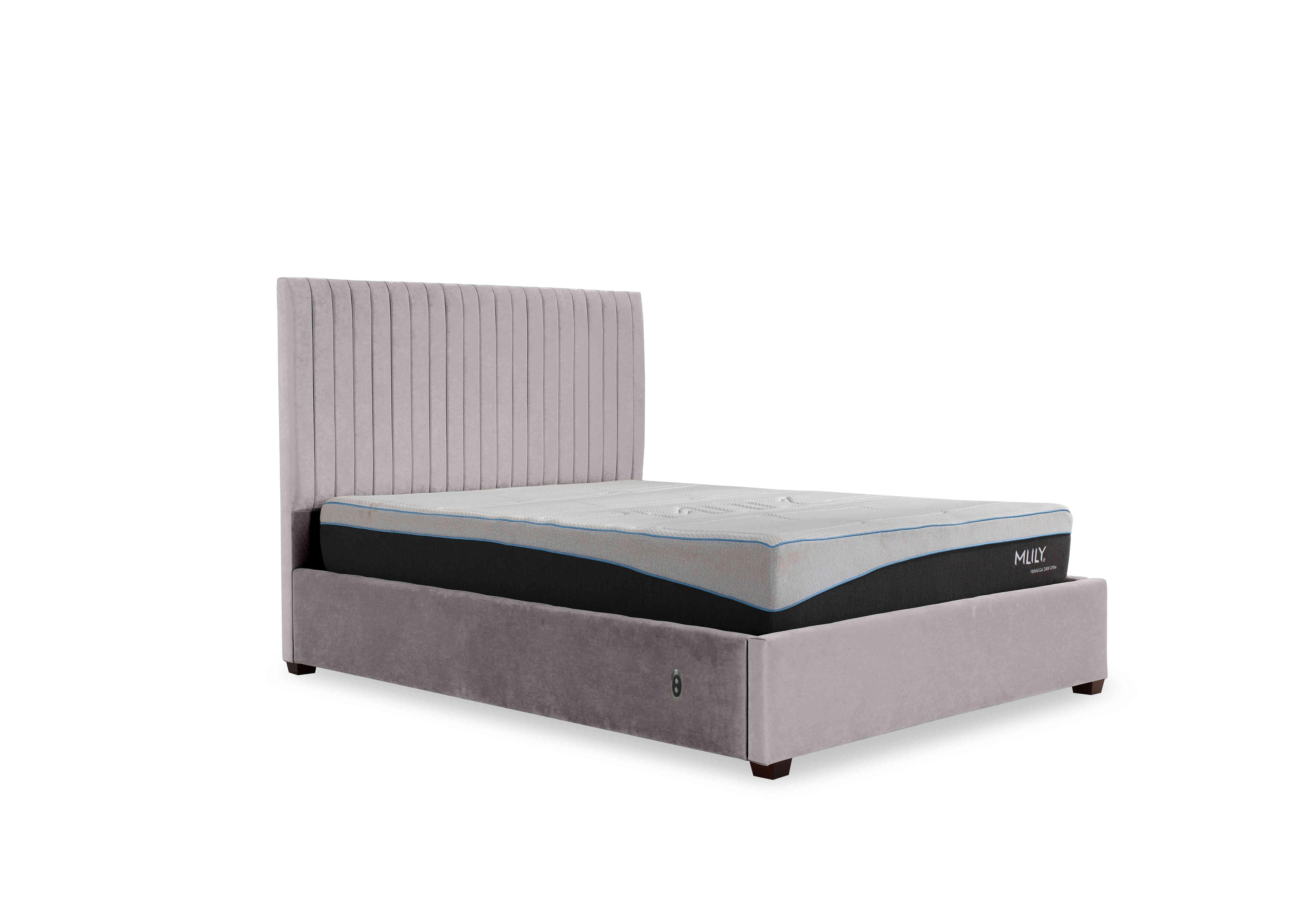 Sam 133cm Headboard Electric Ottoman Bed Frame in Keswick Wispy on Furniture Village