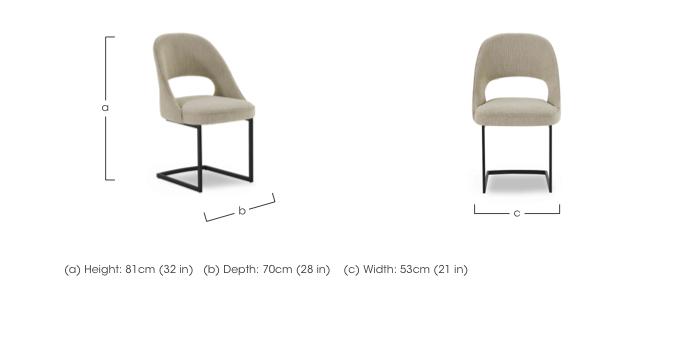 Tiber Pair of Cantilever Dining Chairs in  on Furniture Village