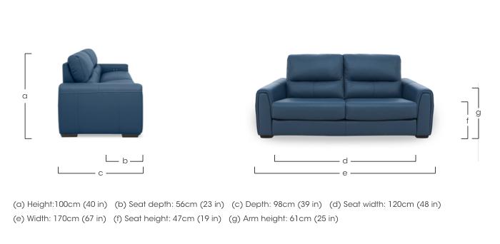 Flex Leather 2 Seater Sofa in  on Furniture Village