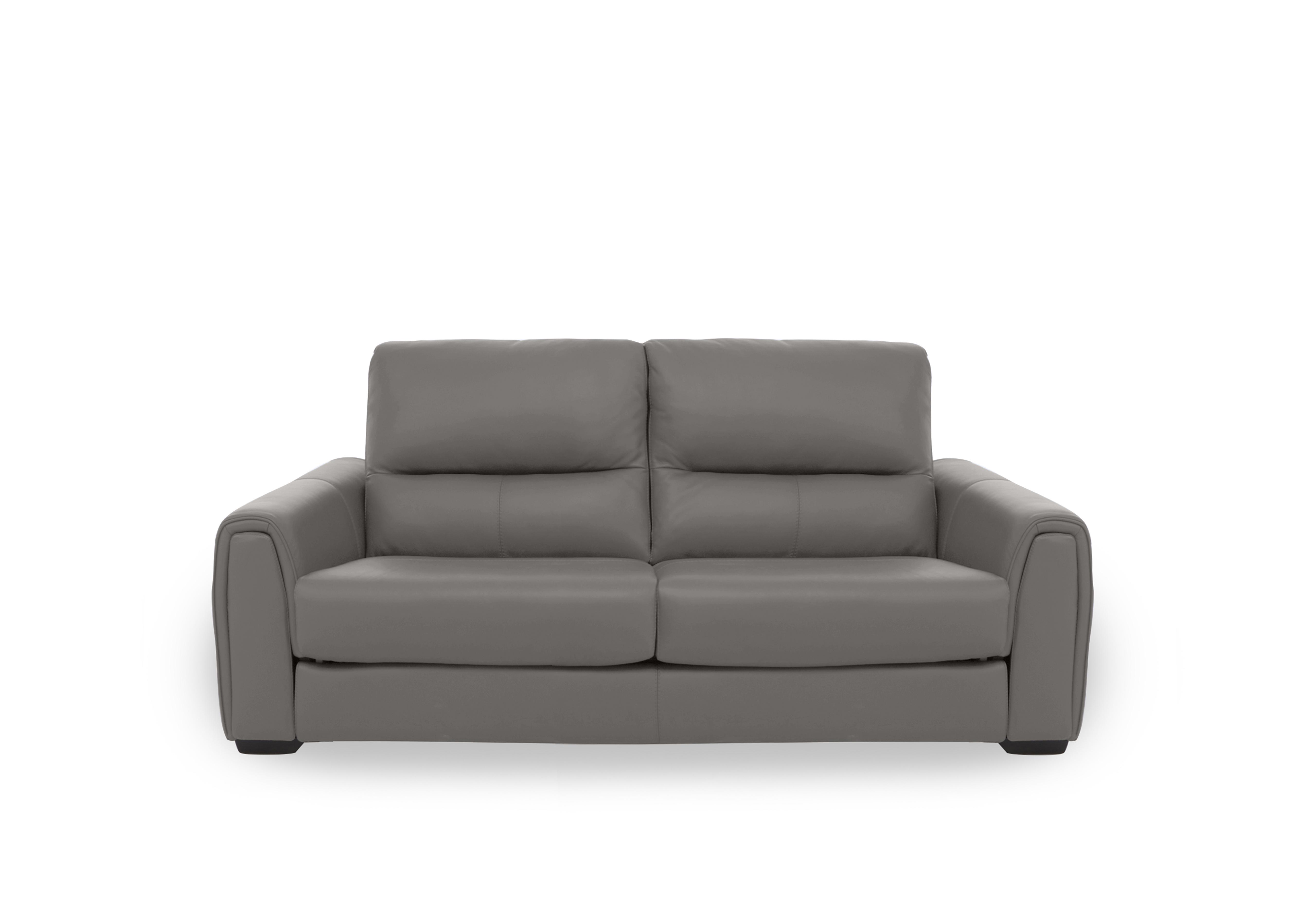 Flex Leather 2 Seater Sofa in Nc-042e Elephant on Furniture Village