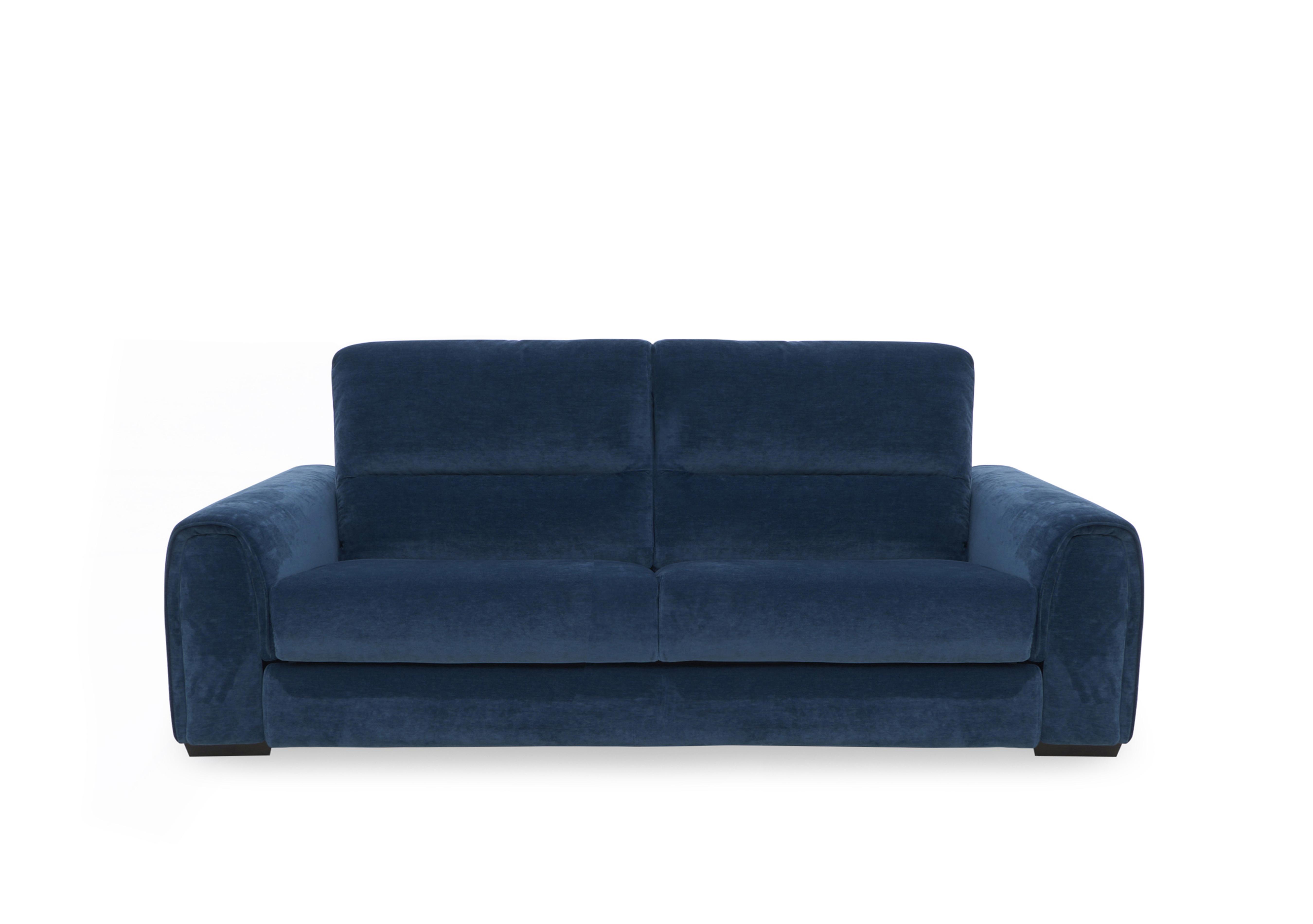 Flex Fabric 3 Seater Sofa in Fab-Can-R330 Steel Blue on Furniture Village