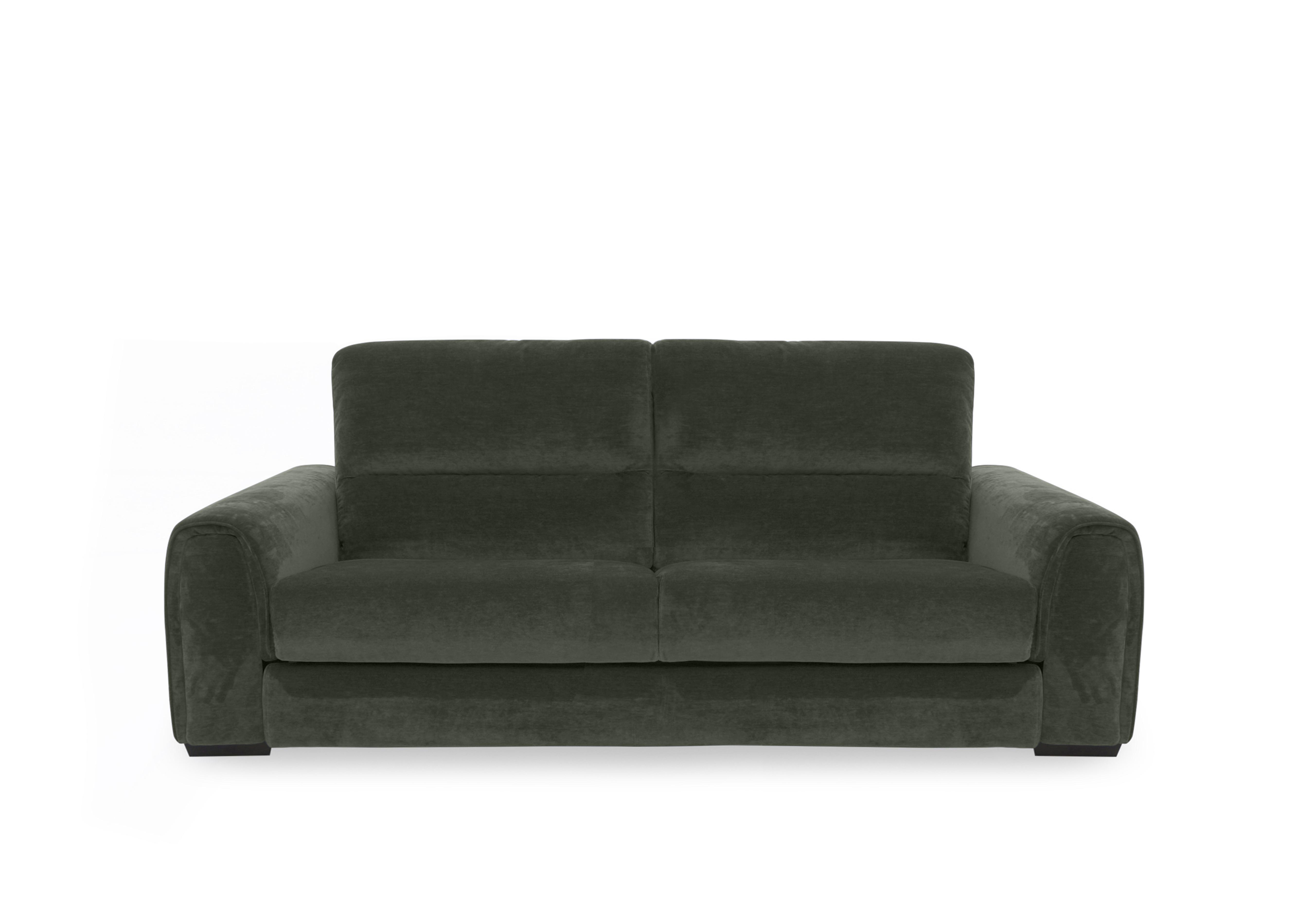 Flex Fabric 3 Seater Sofa in Fab-Can-R352 Forest Green on Furniture Village