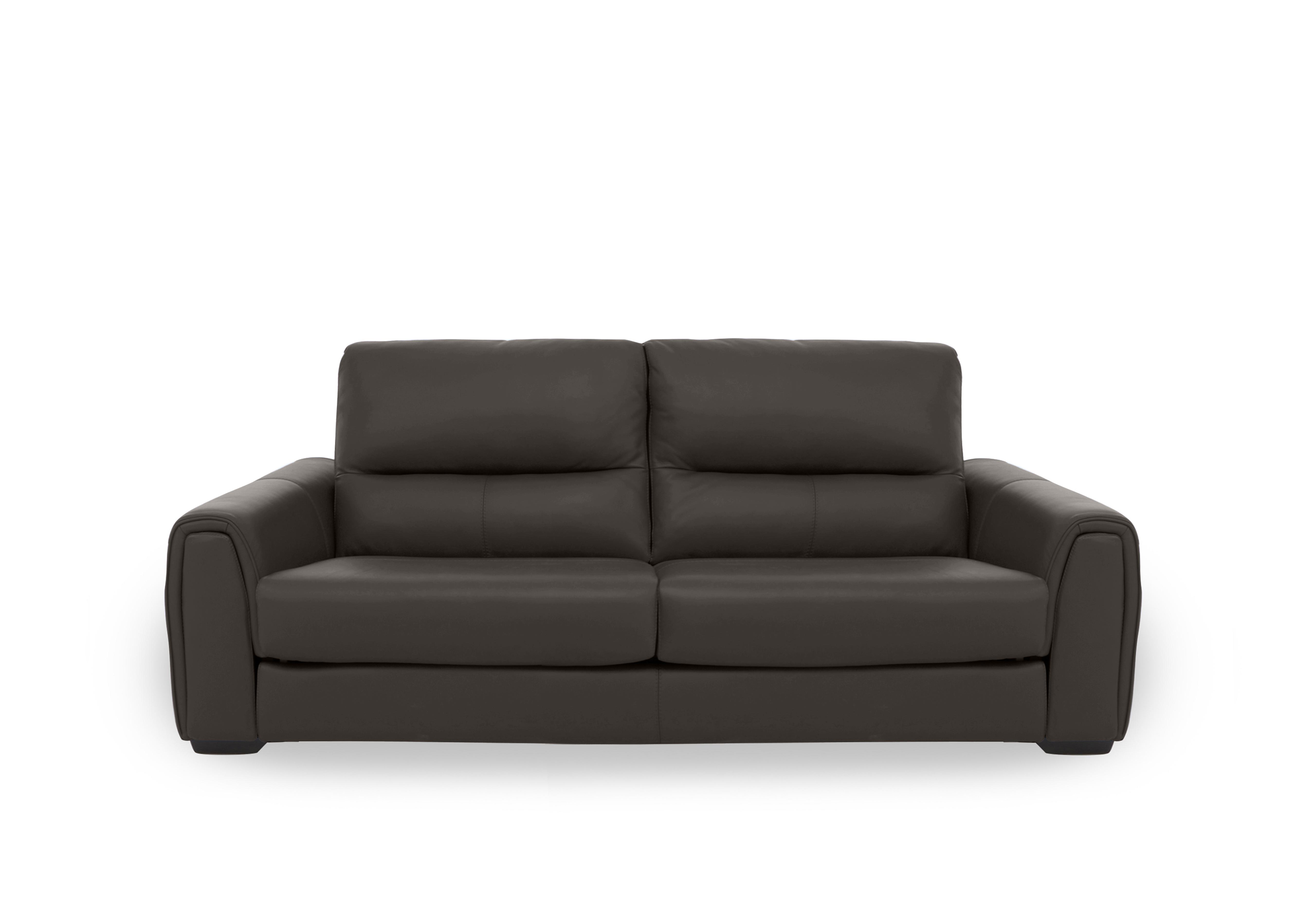 Flex Leather 3 Seater Sofa in Bv-1748 Dark Chocolate on Furniture Village