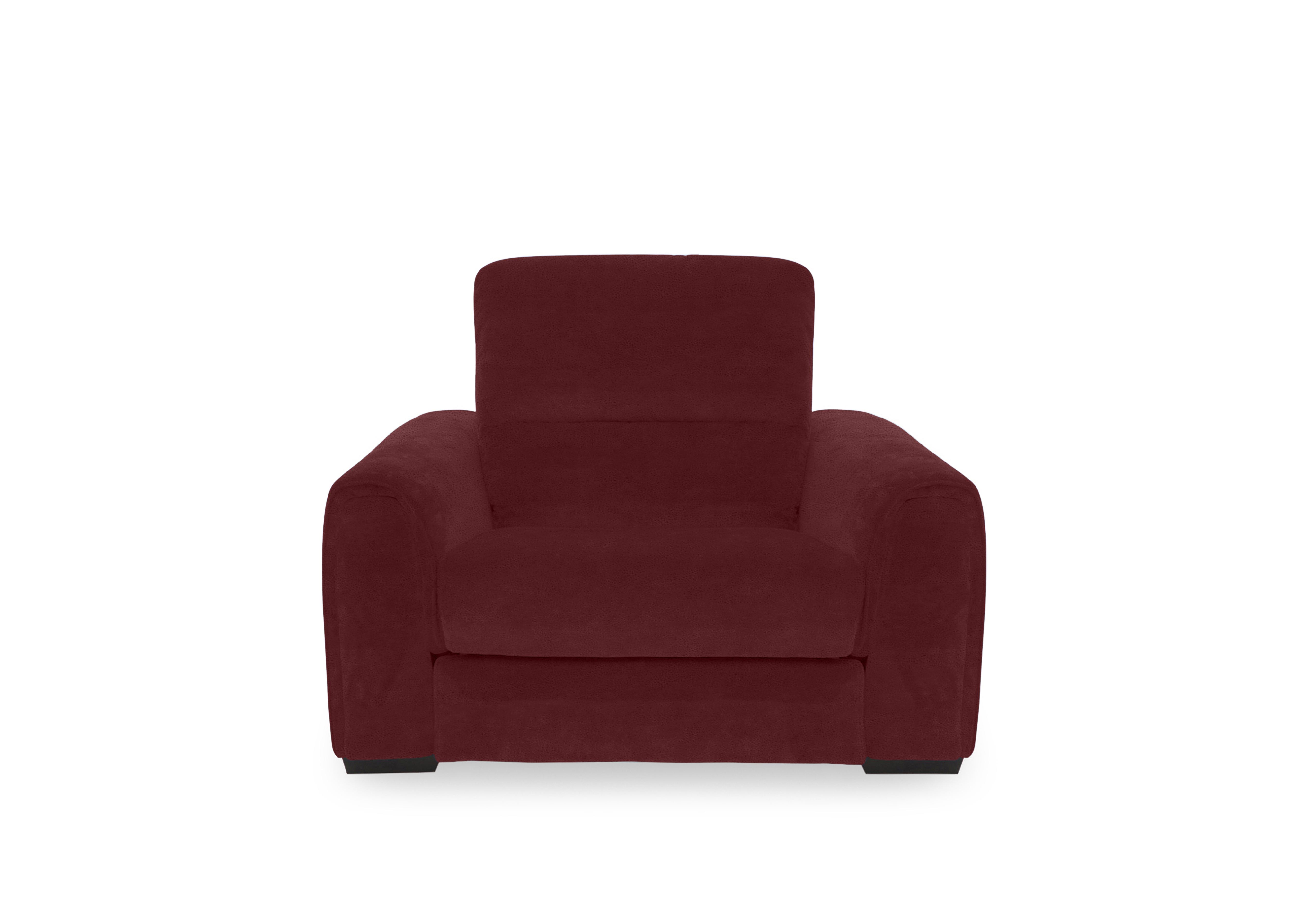 Flex Fabric Armchair in Fab-Meg-R65 Burgundy on Furniture Village