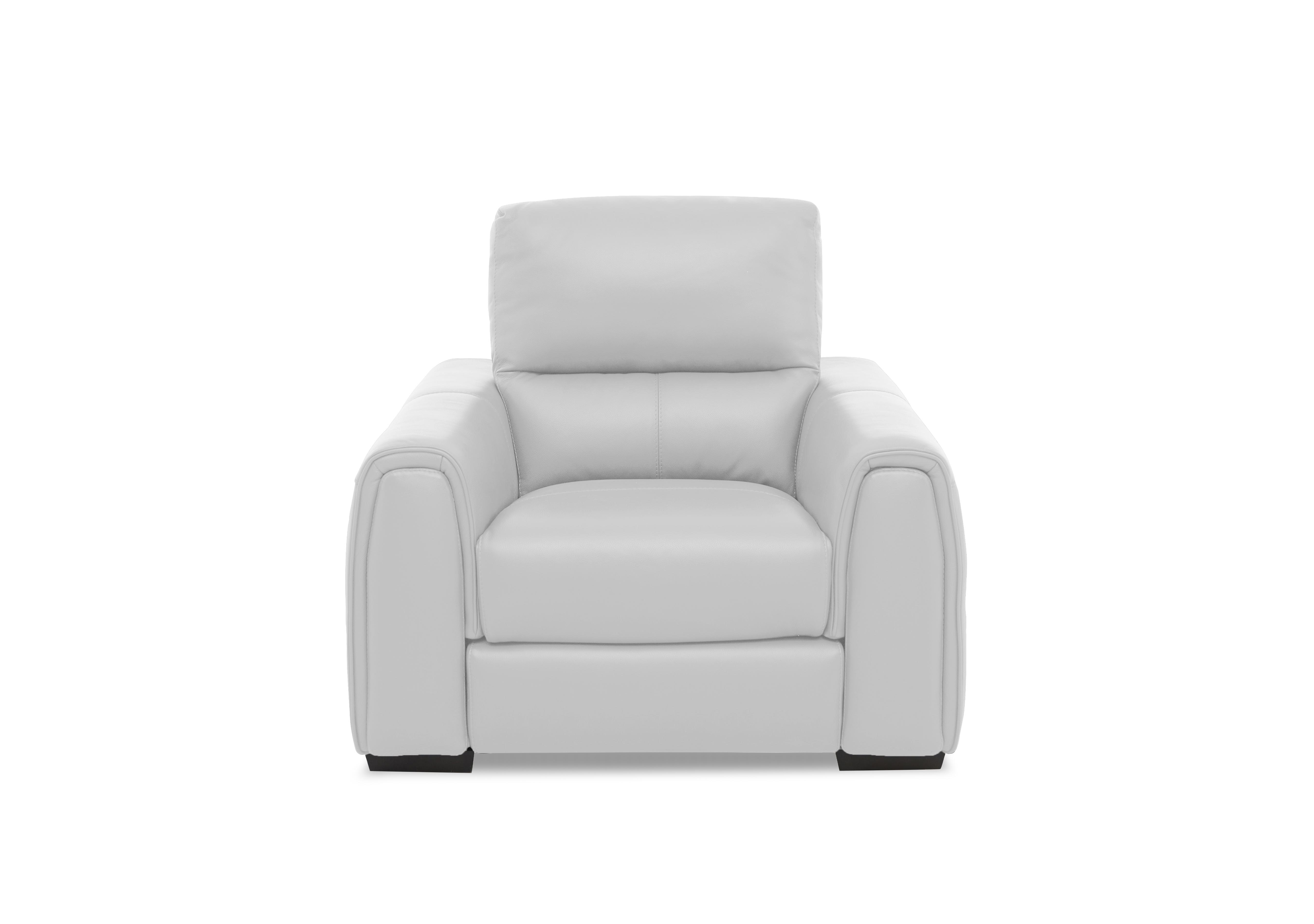 Flex Leather Armchair in Nc-251e Grey on Furniture Village