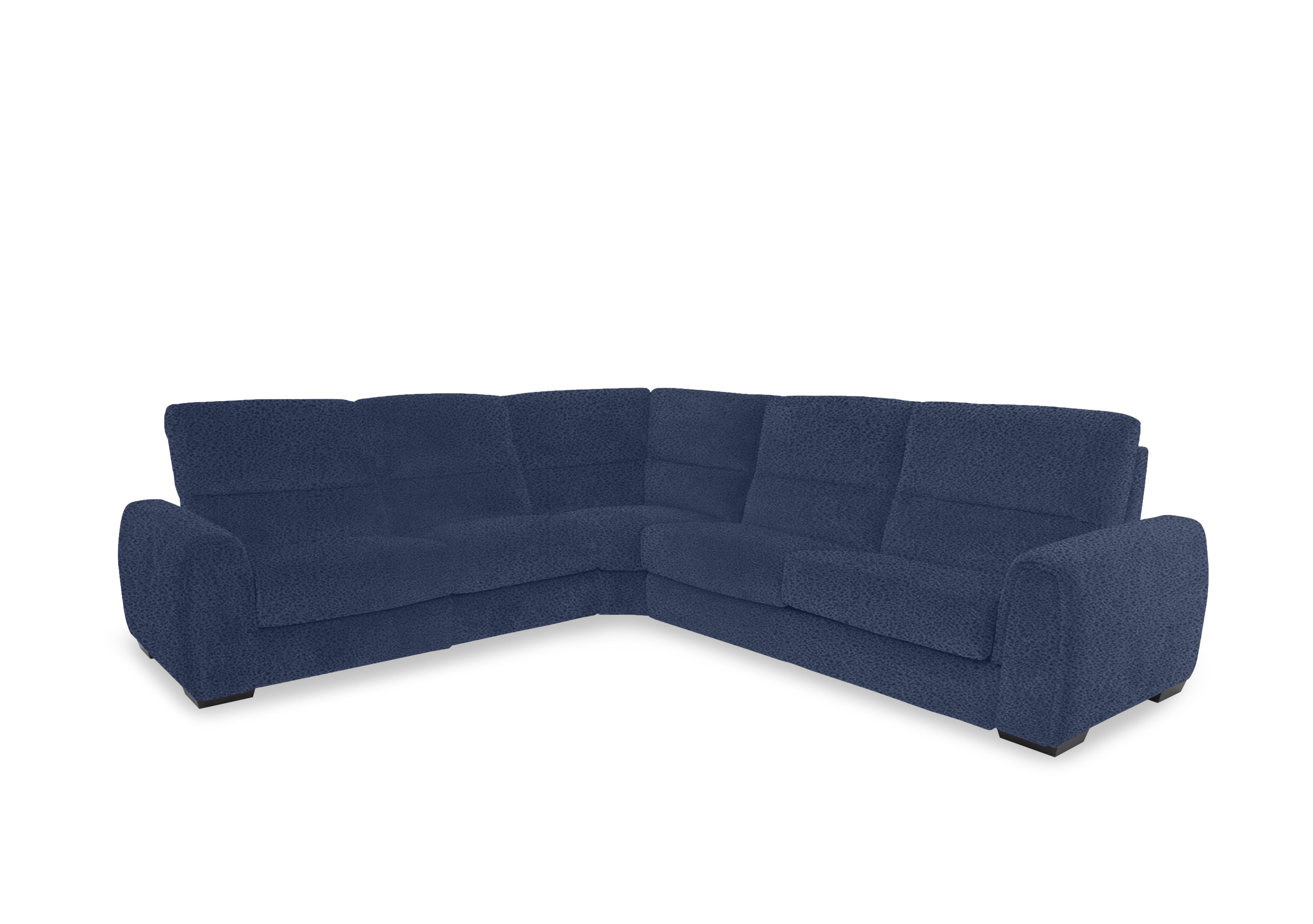 Flex Fabric Large Corner Sofa Bed with Power Recliner and Storage Arms in Bfa-Blj-R10 Blue on Furniture Village
