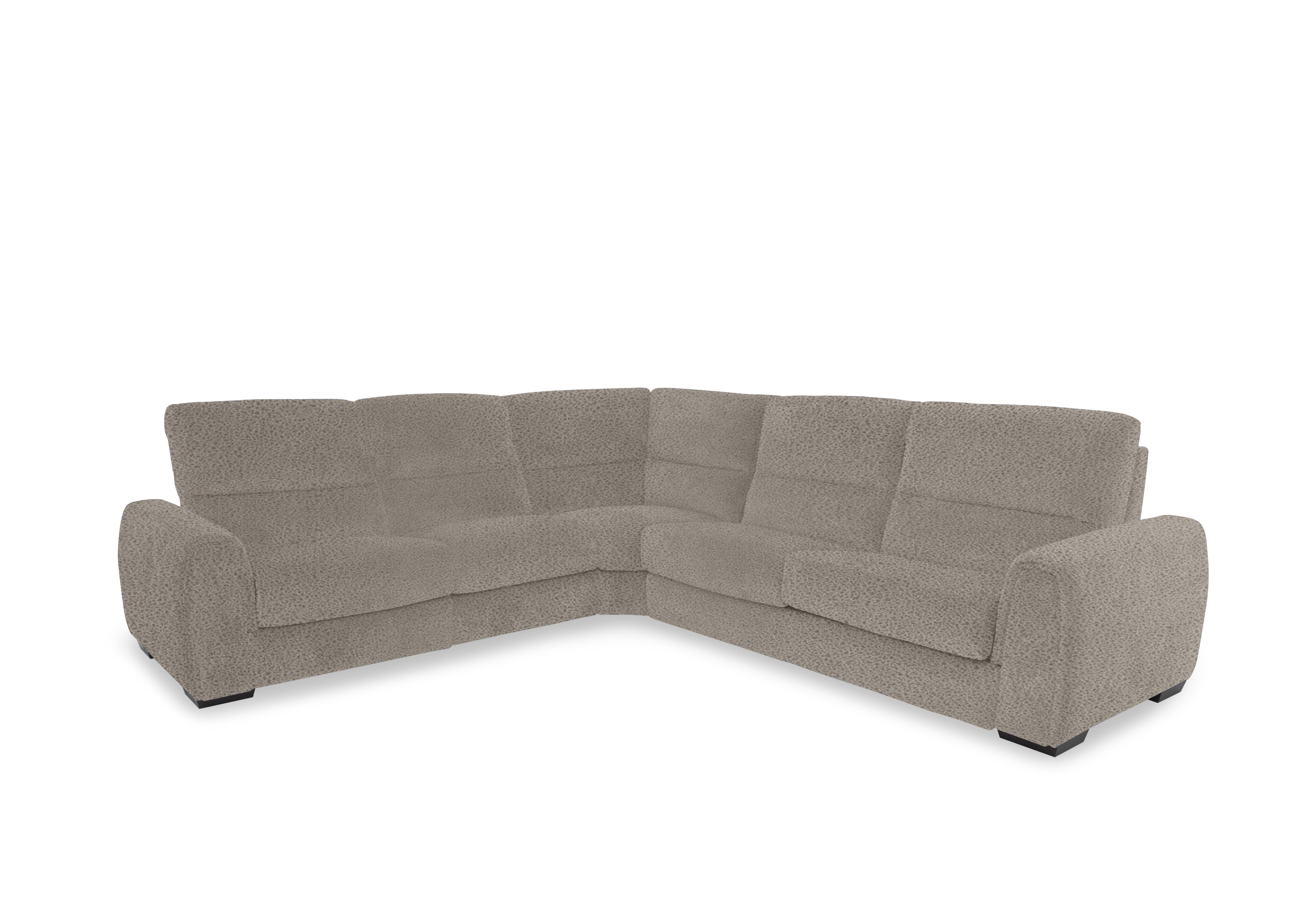 Flex Fabric Large Corner Sofa Bed with Power Recliner and Storage Arms in Bfa-Blj-R946 Silver on Furniture Village