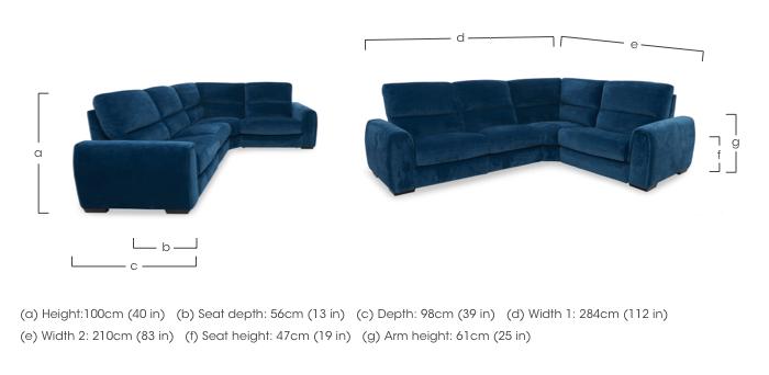 Flex Fabric Small Corner Sofa in  on Furniture Village