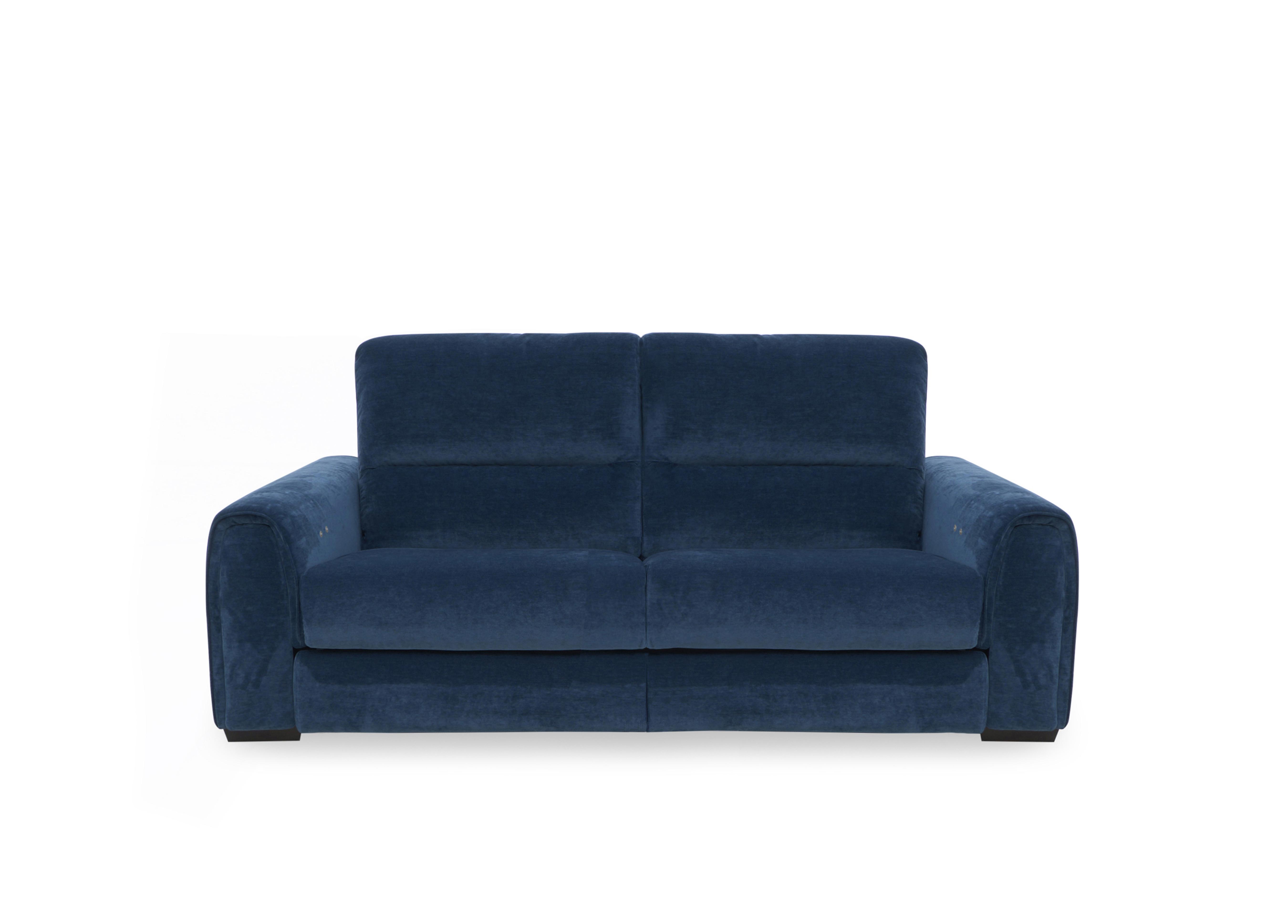 Flex Fabric 2 Seater Power Recliner Sofa with Storage Arms in Fab-Can-R330 Steel Blue on Furniture Village