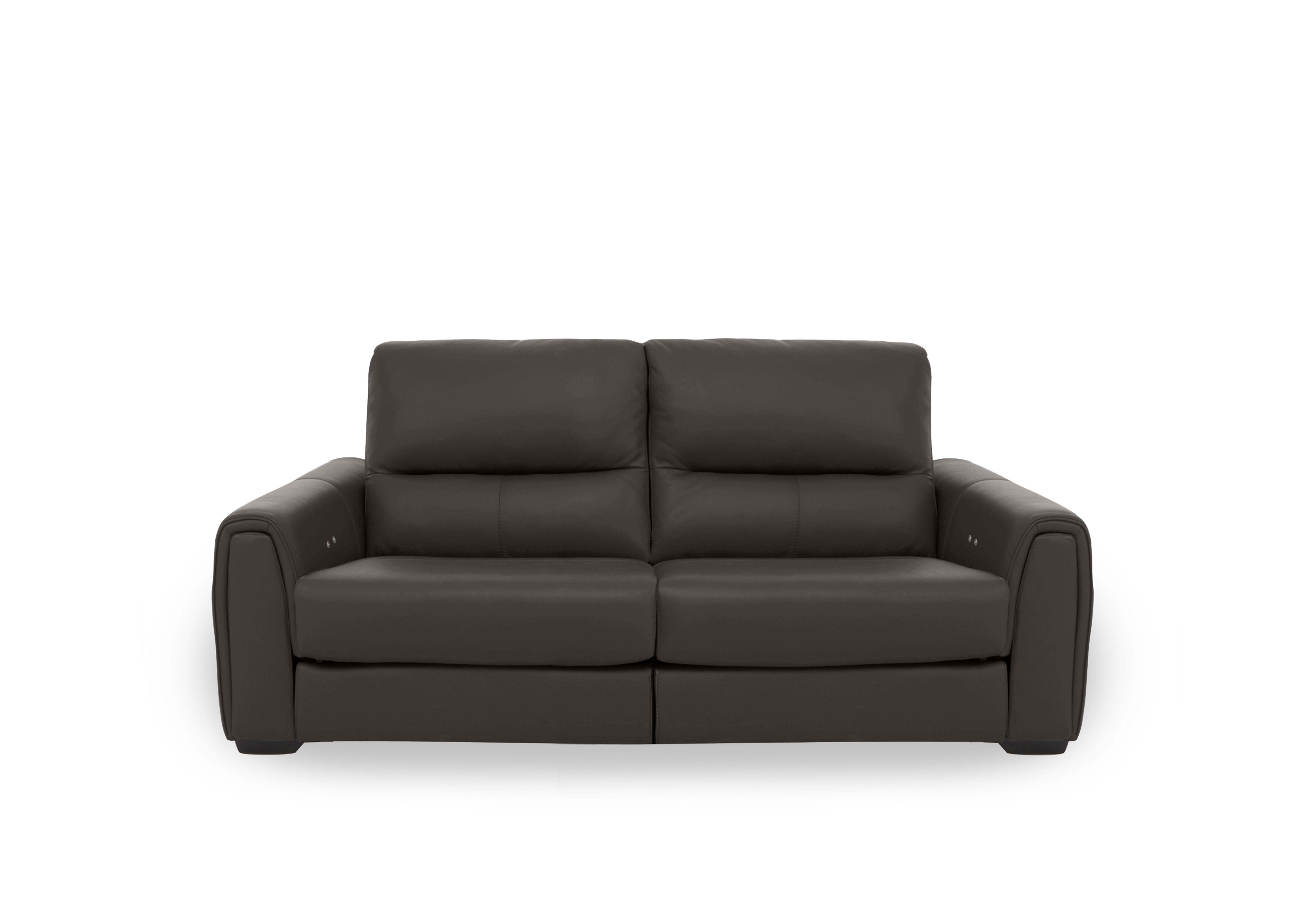 Flex Leather 2 Seater Power Recliner Sofa with Storage Arms in Bv-1748 Dark Chocolate on Furniture Village