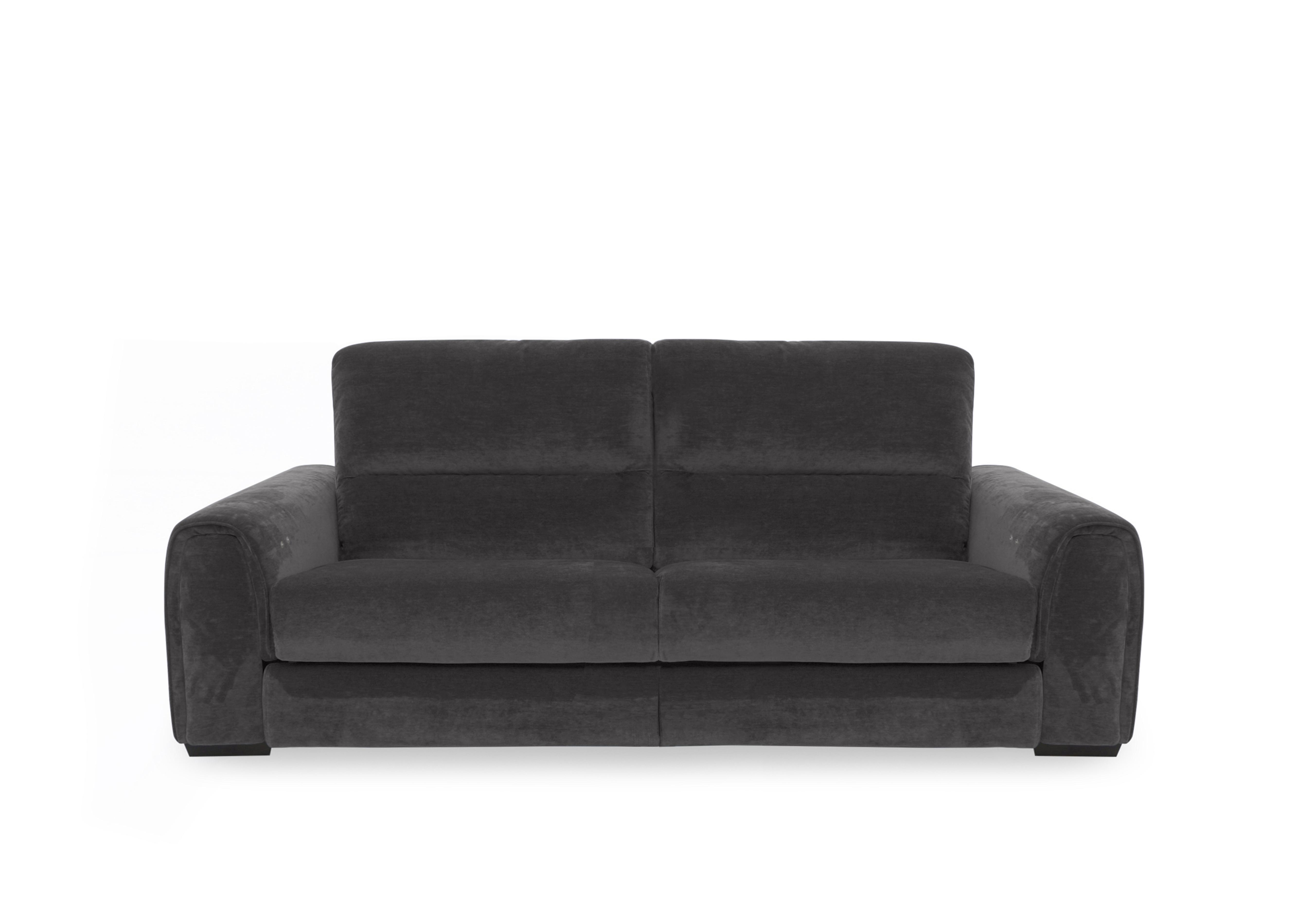 Flex Fabric 3 Seater Power Recliner Sofa with Storage Arms in Fab-Can-R456 Anthracite on Furniture Village