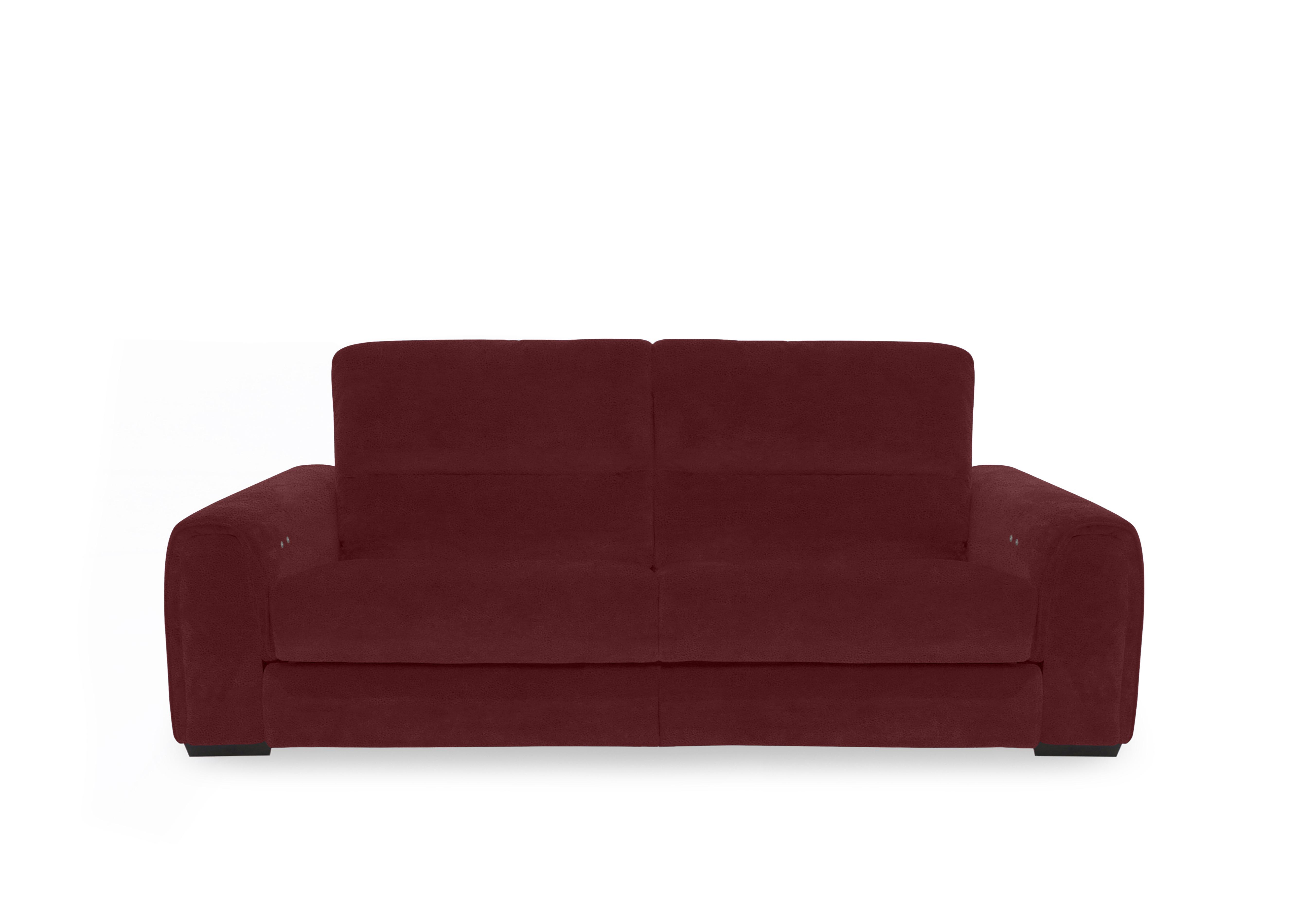 Flex Fabric 3 Seater Power Recliner Sofa with Storage Arms in Fab-Meg-R65 Burgundy on Furniture Village