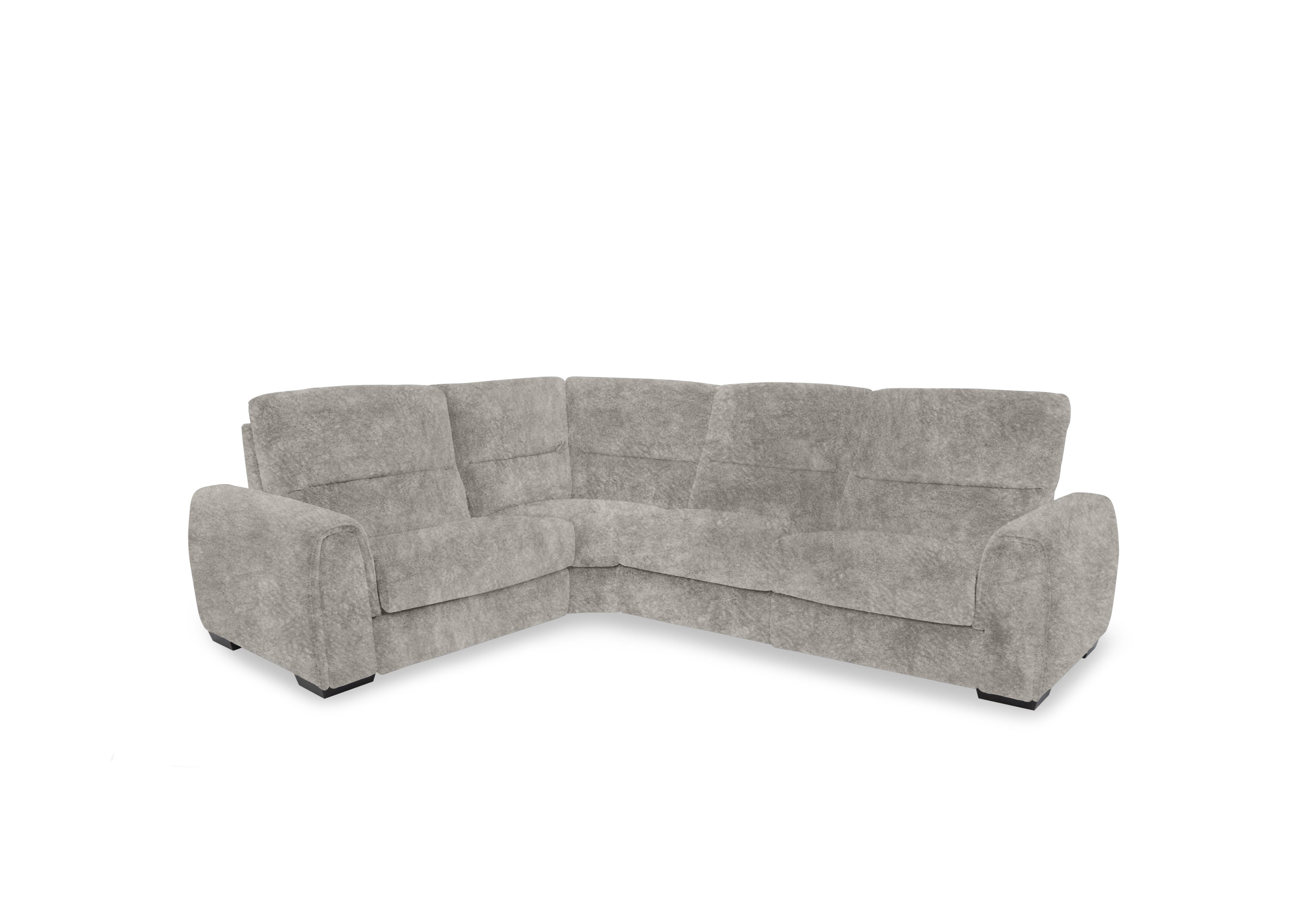 Flex Fabric Small Corner Sofa Bed with Storage Arm in Bfa-Bnn-R28 Grey on Furniture Village
