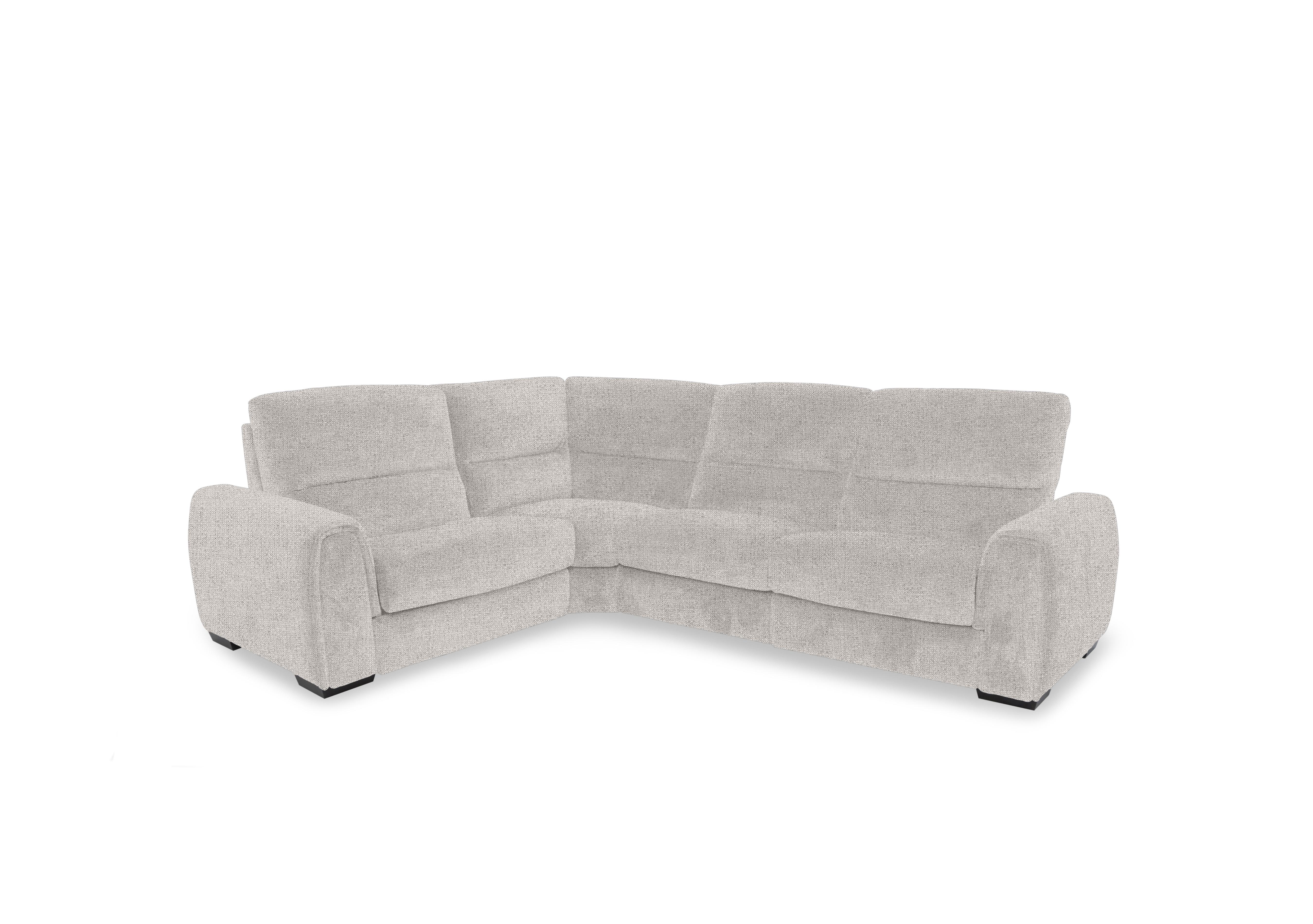 Flex Fabric Small Corner Sofa Bed with Storage Arm in Fab-Mil-R120 Mink on Furniture Village