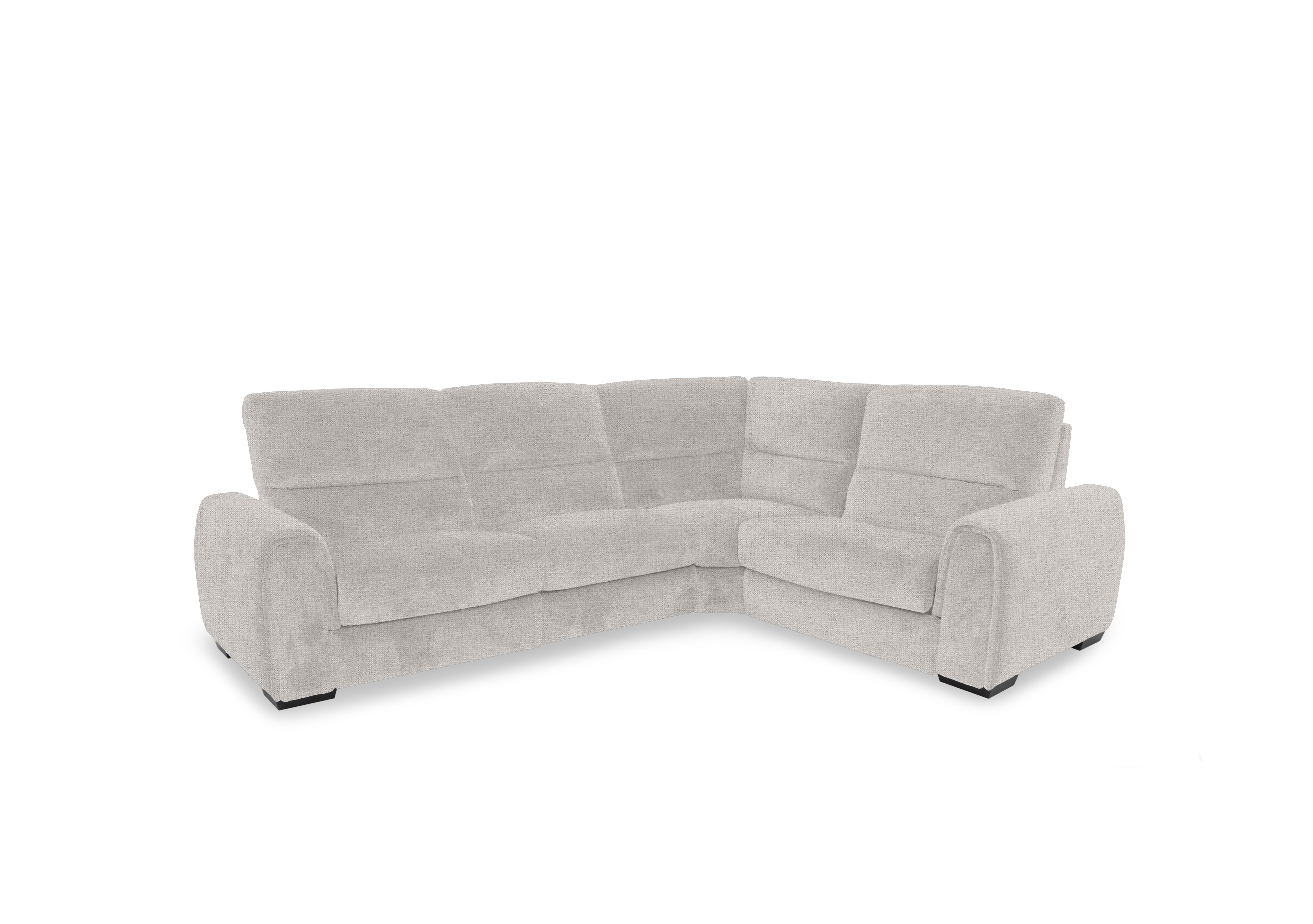 Flex Fabric Small Corner Sofa Bed with Storage Arm in Fab-Mil-R120 Mink on Furniture Village