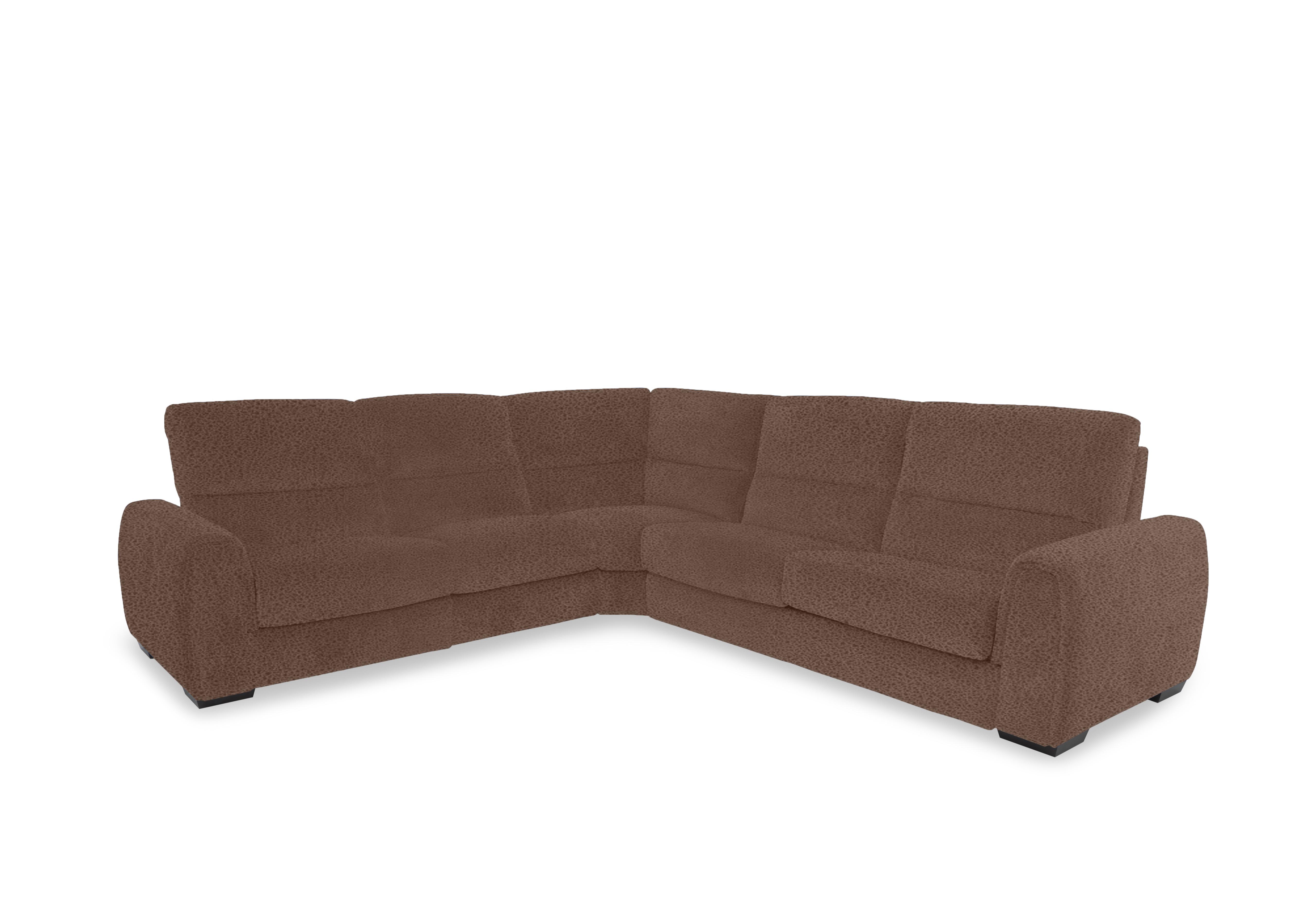 Flex Fabric Large Corner Sofa Bed with Storage Arm in Bfa-Blj-R05 Hazelnut on Furniture Village