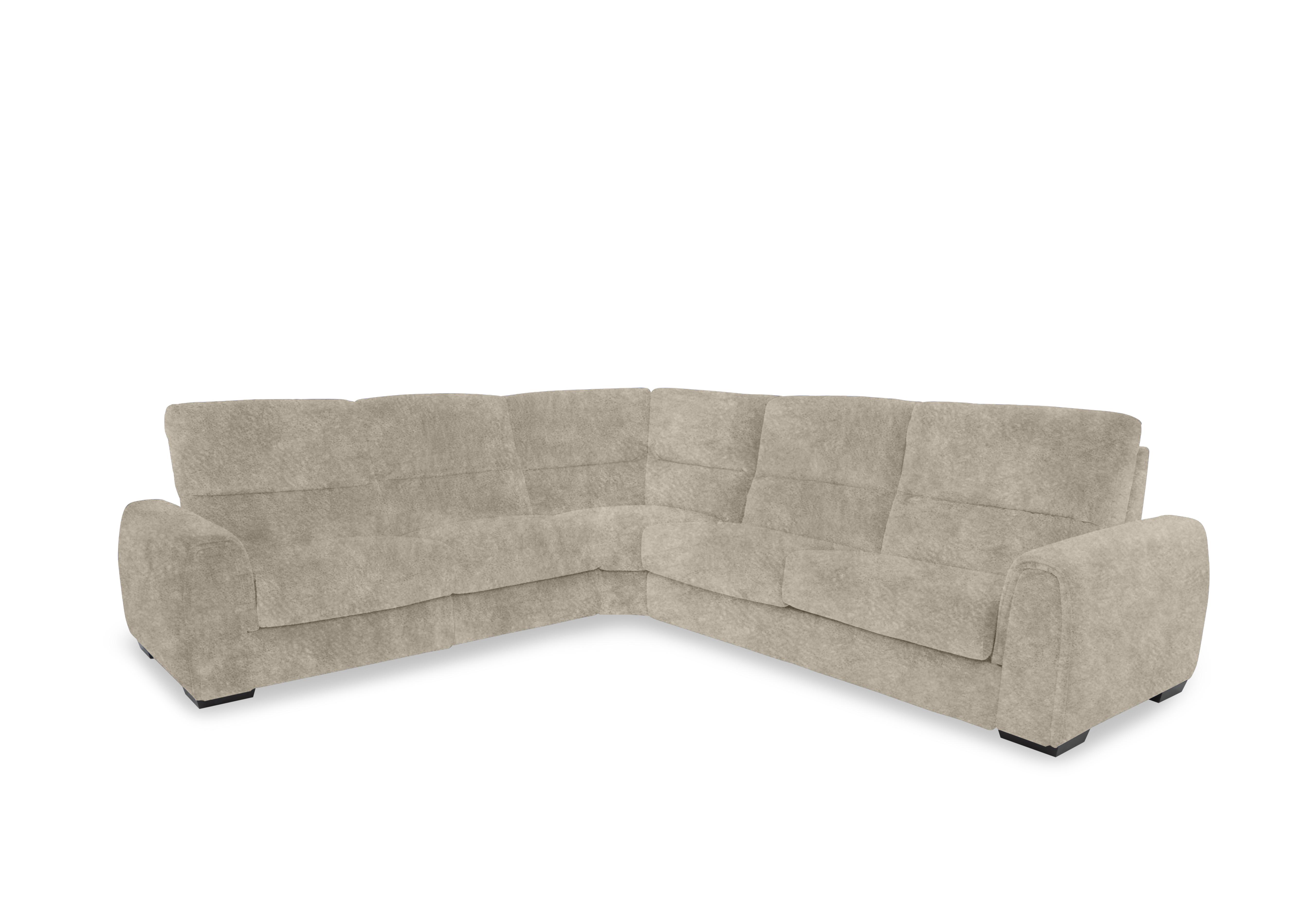 Flex Fabric Large Corner Sofa Bed with Storage Arm in Bfa-Bnn-R26 Cream on Furniture Village