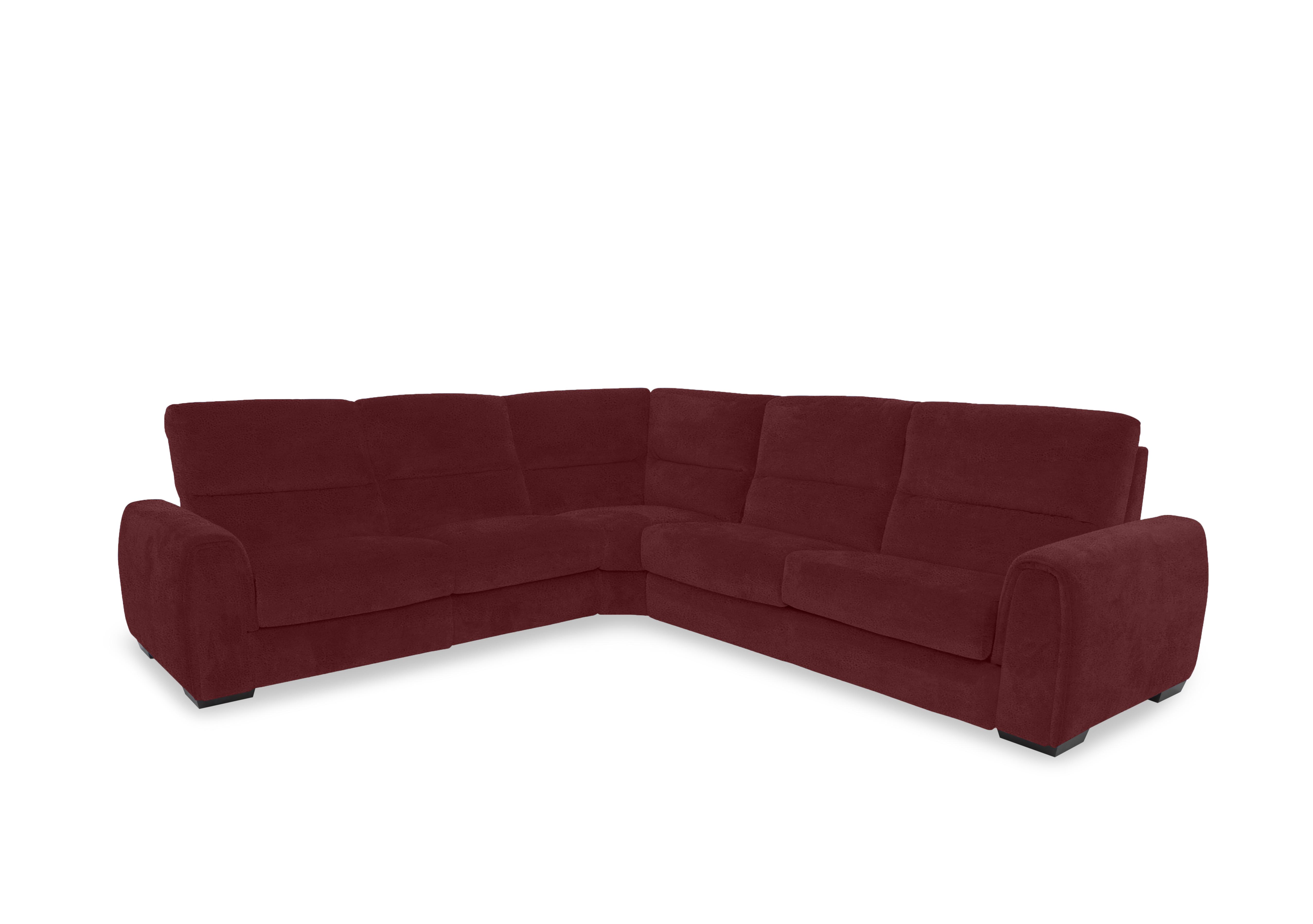 Flex Fabric Large Corner Sofa Bed with Storage Arm in Fab-Meg-R65 Burgundy on Furniture Village