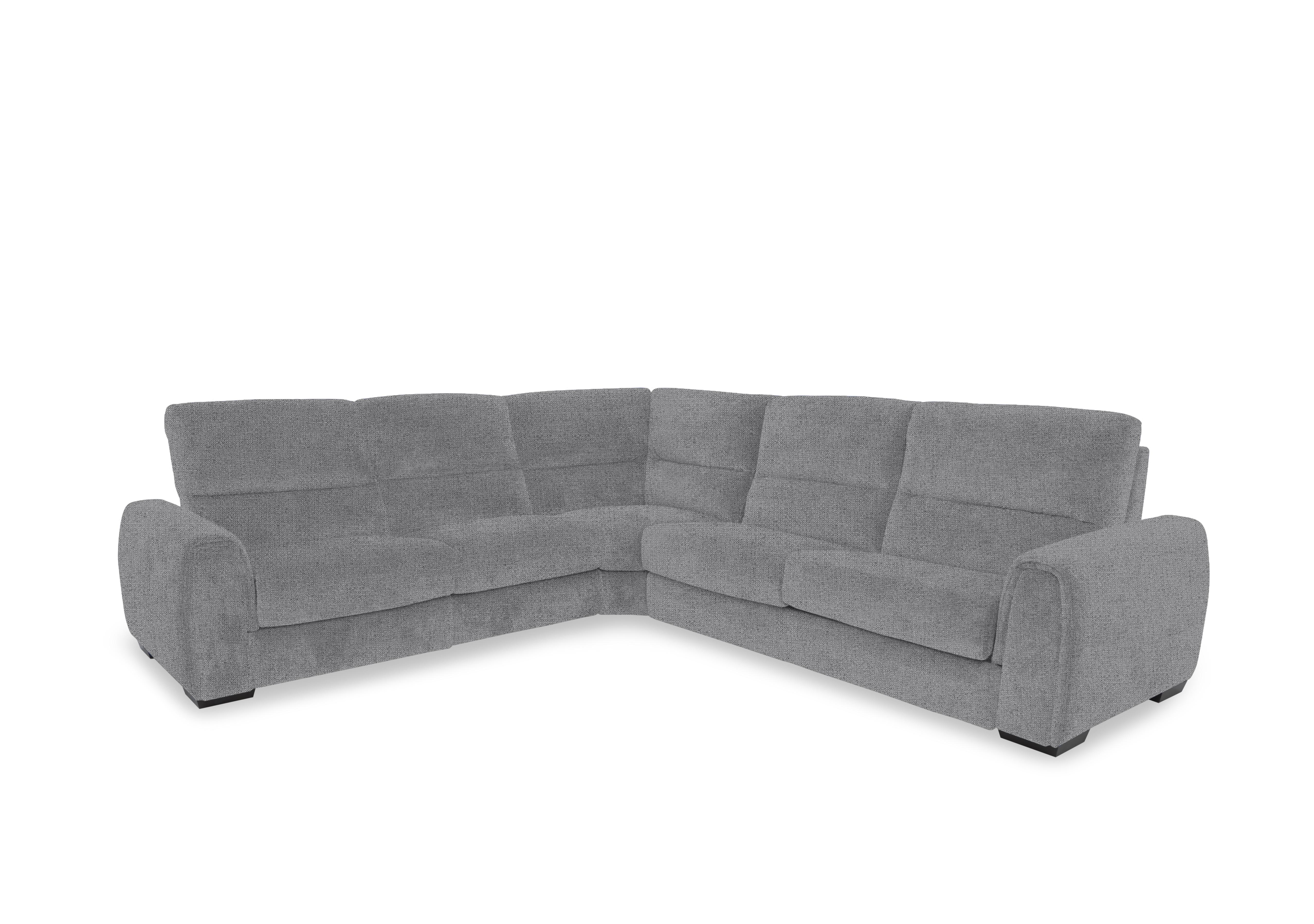 Flex Fabric Large Corner Sofa Bed with Storage Arm in Fab-Mil-R451 Pewter on Furniture Village