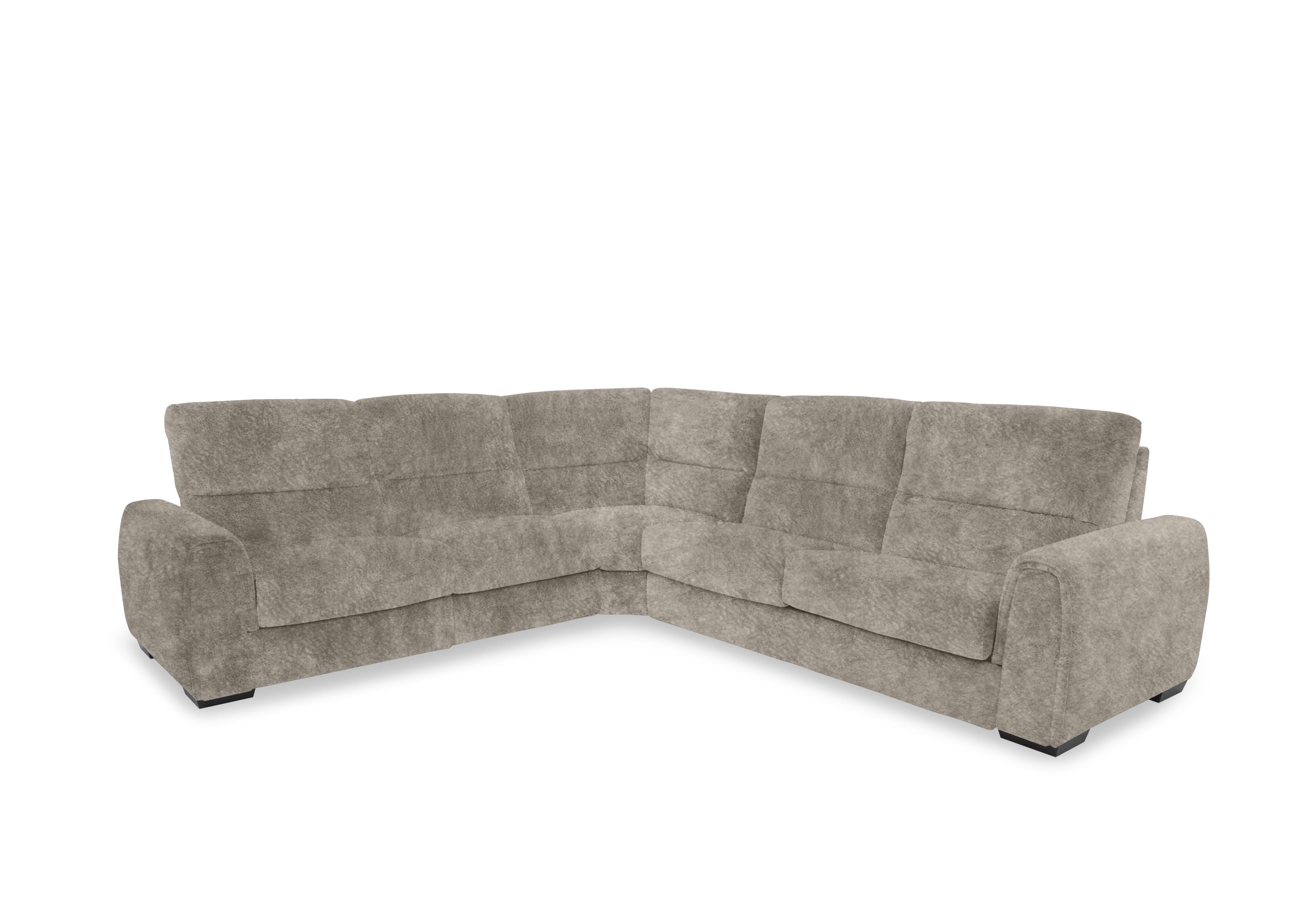 Flex Fabric Large Power Recliner Corner Sofa with Storage Arms in Bfa-Bnn-R29 Mink on Furniture Village