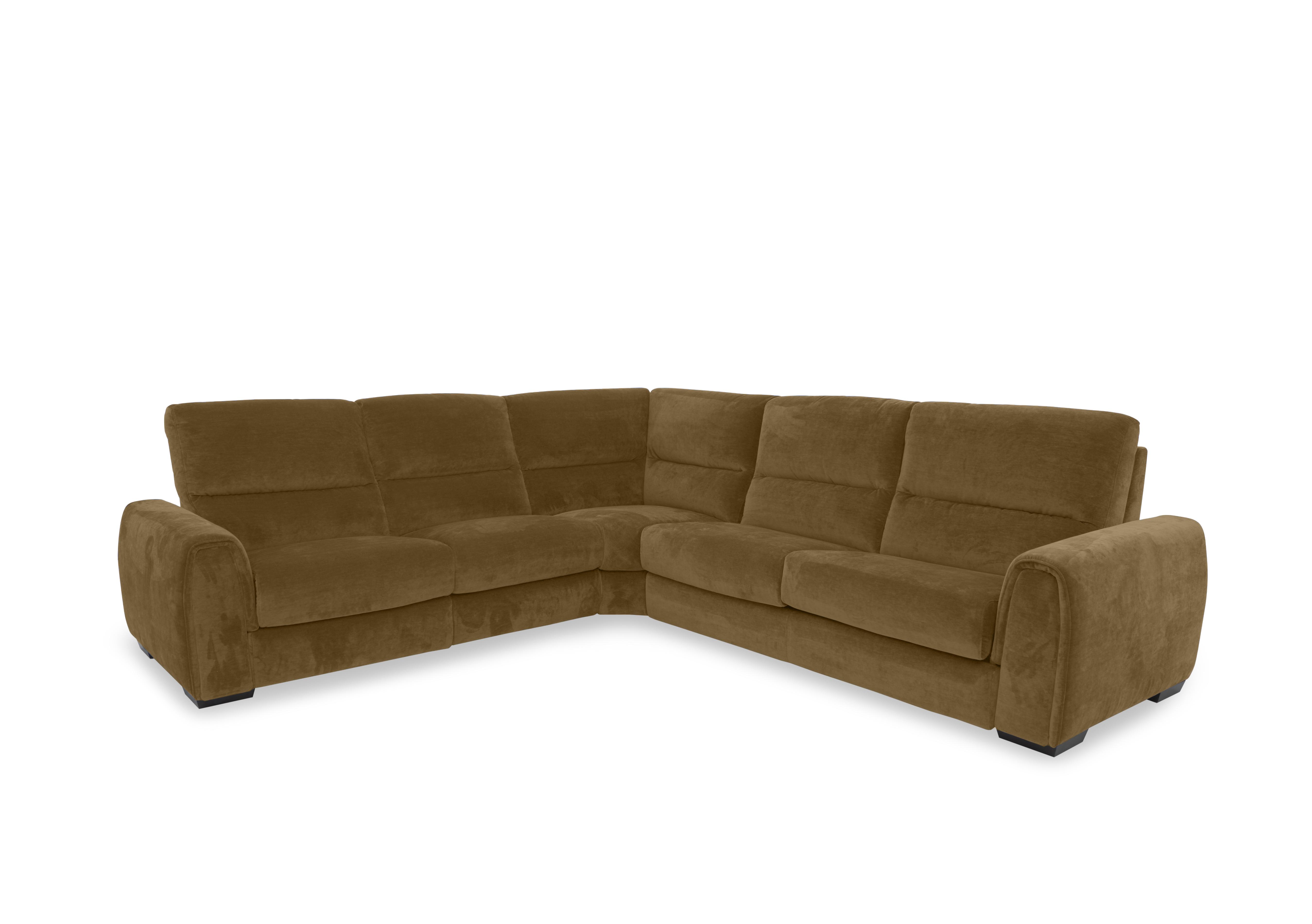 Flex Fabric Large Power Recliner Corner Sofa with Storage Arms in Fab-Can-R273 Fennel Seed on Furniture Village