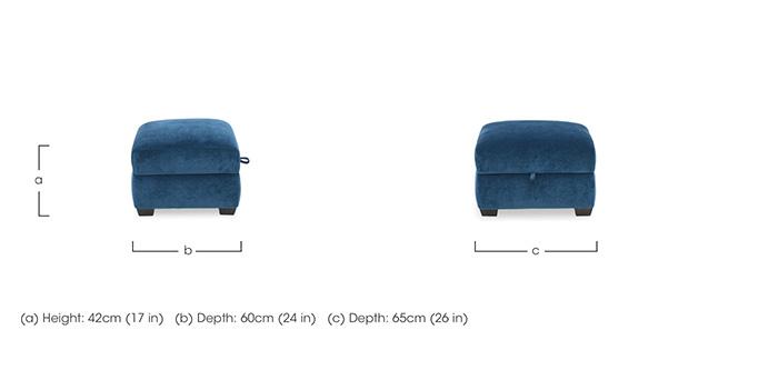 Flex Fabric Storage Footstool in  on Furniture Village