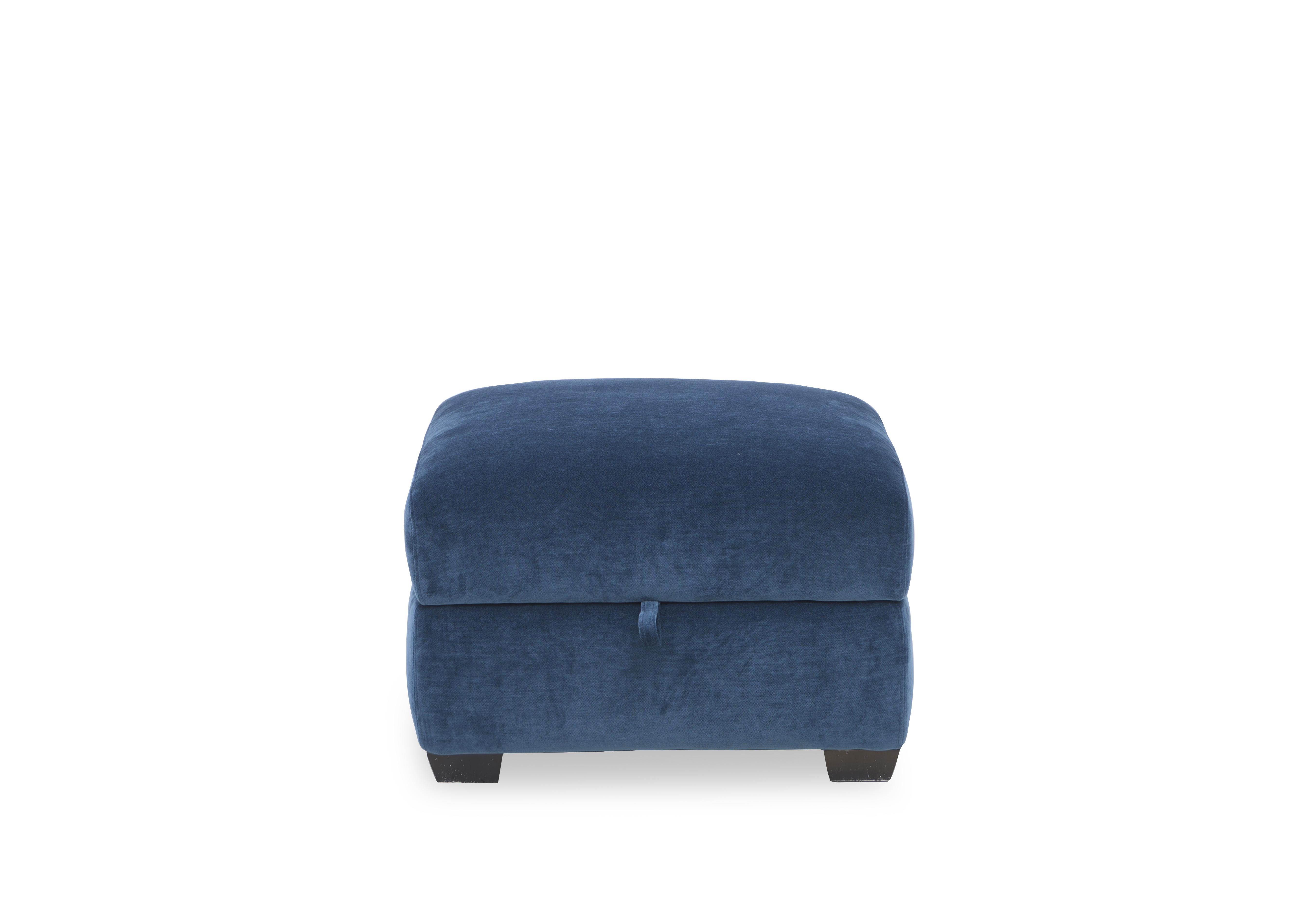 Flex Fabric Storage Footstool in Fab-Can-R330 Steel Blue on Furniture Village