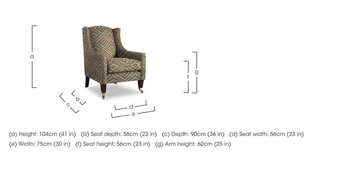 Plaza Accent Chair in  on Furniture Village