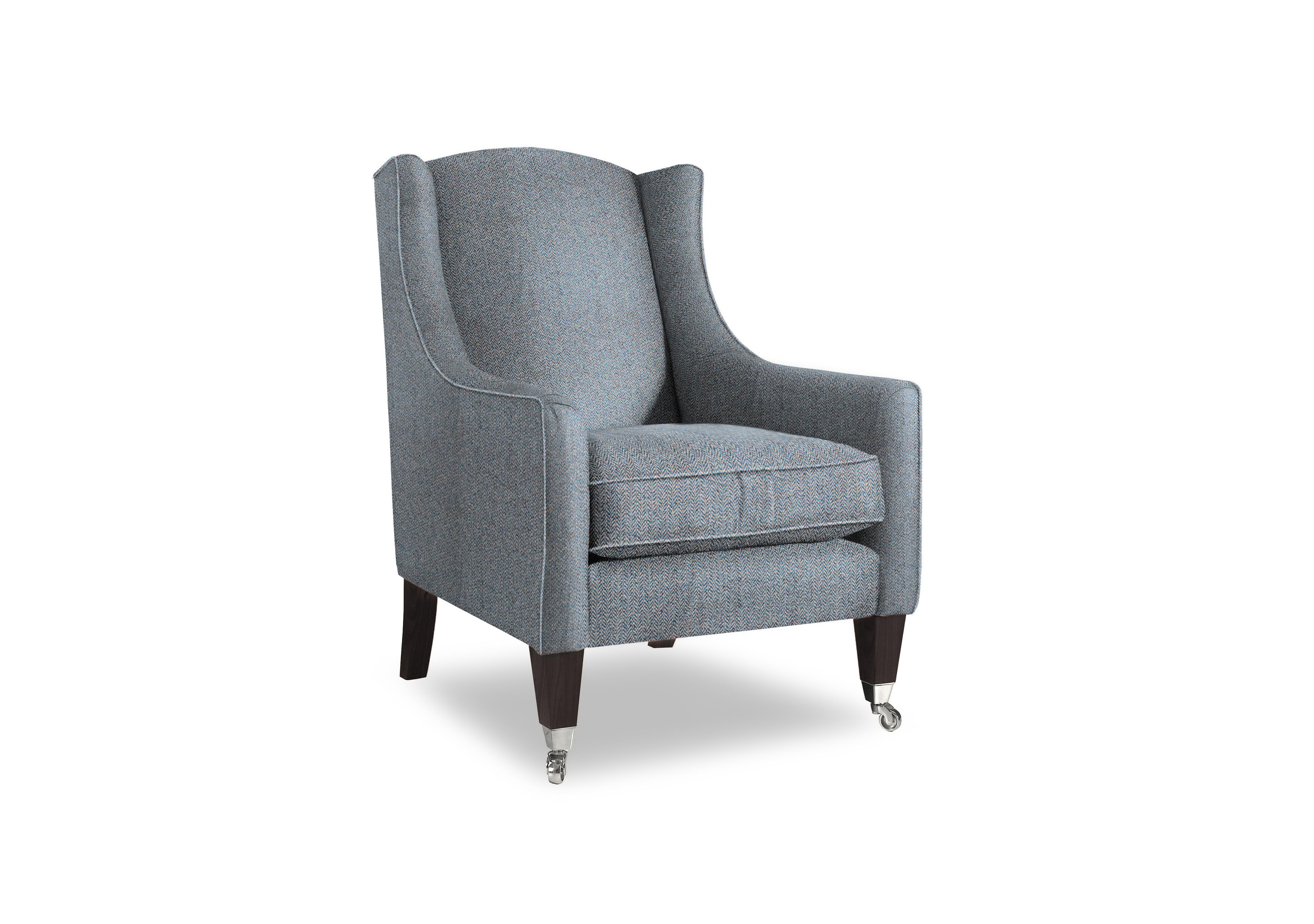 Plaza Accent Chair in Contour Pacific Mgy/Chr on Furniture Village