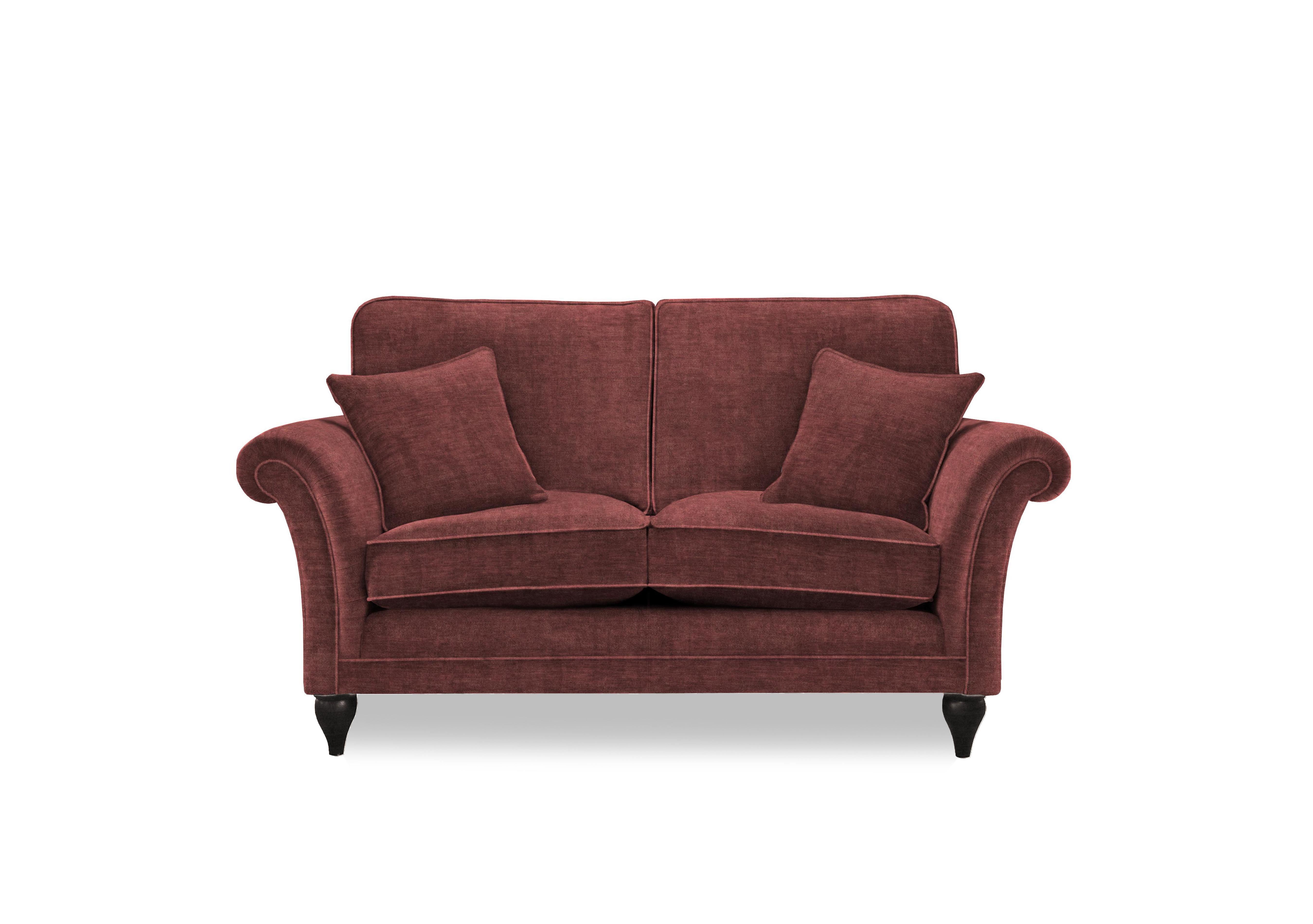 Plaza 2 Seater Classic Back Sofa in Salerno Rust Mgy on Furniture Village