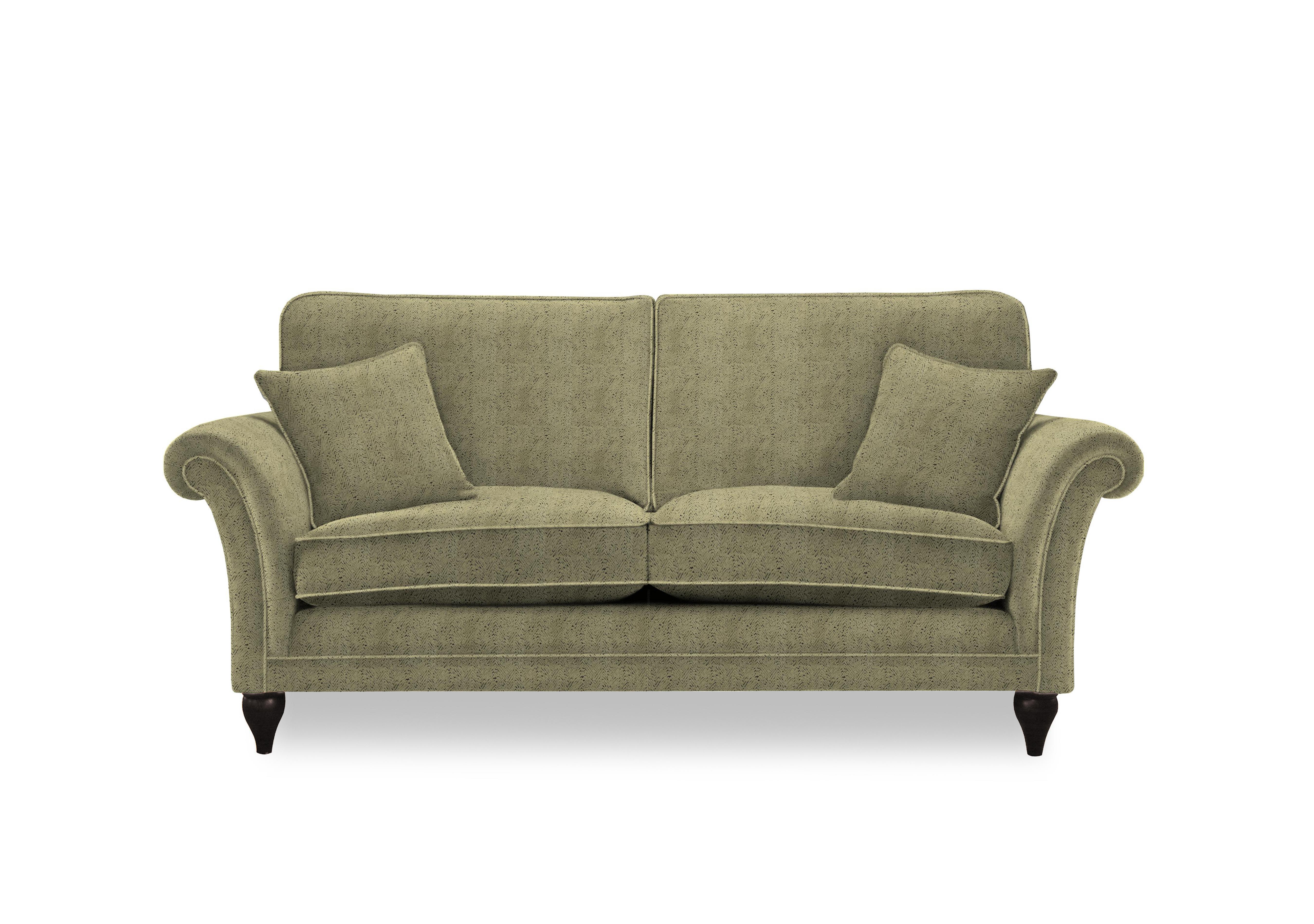 Plaza Large 2 Seater Classic Back Sofa in Arcata Moss Mgy on Furniture Village