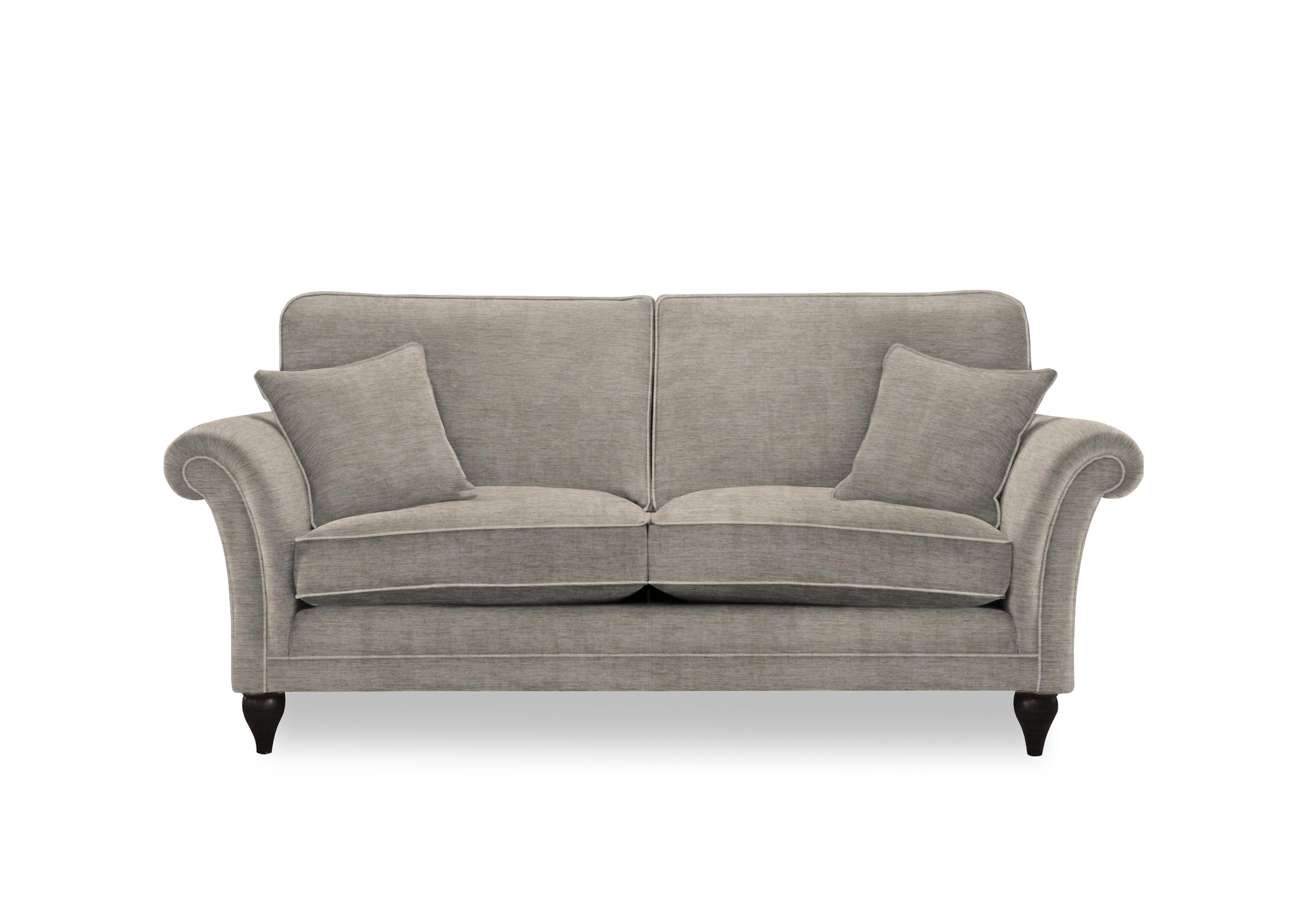 Plaza Large 2 Seater Classic Back Sofa in Salerno Stone Mgy on Furniture Village