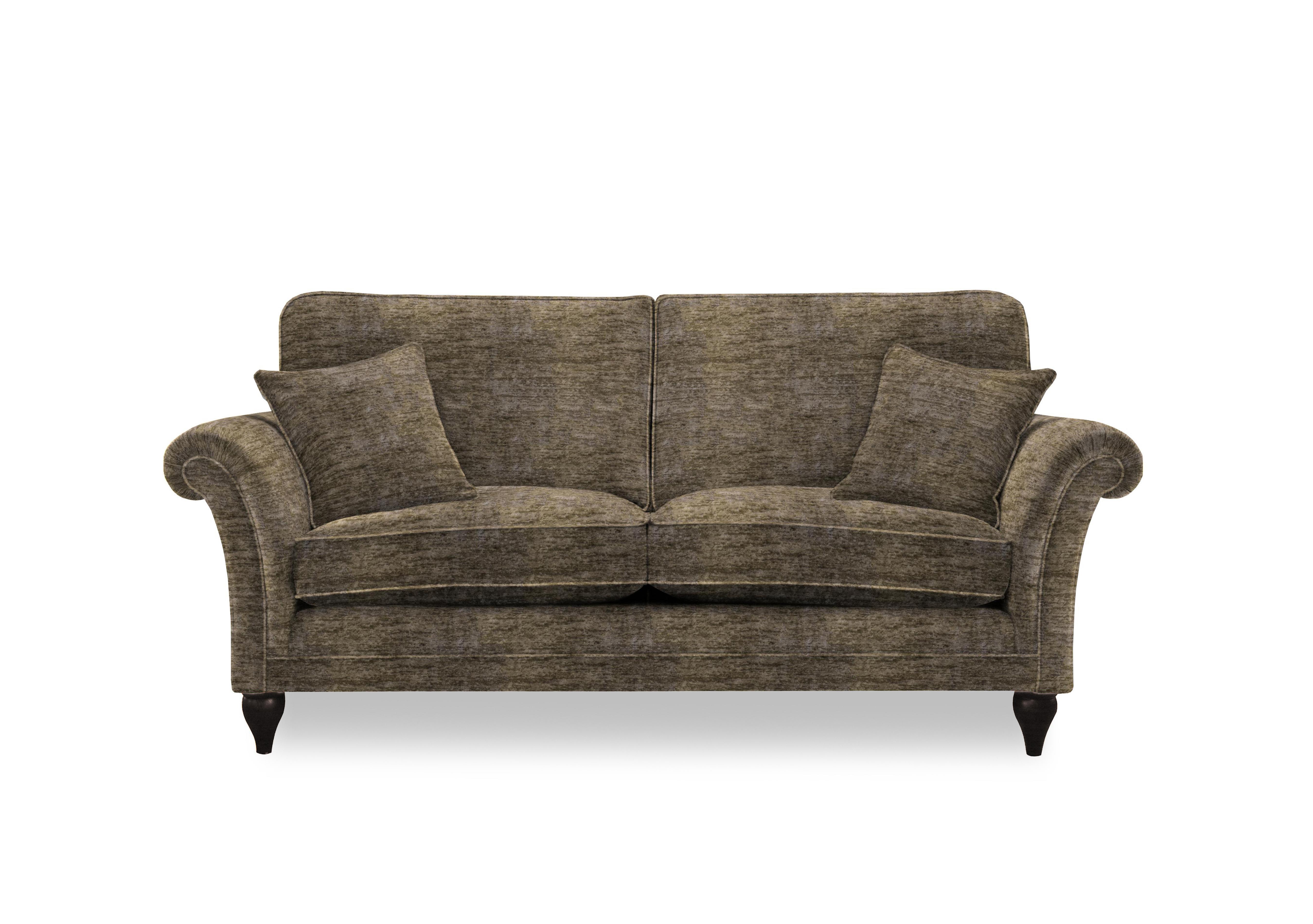 Plaza Large 2 Seater Classic Back Sofa in Sherpa Chestnut Mgy on Furniture Village