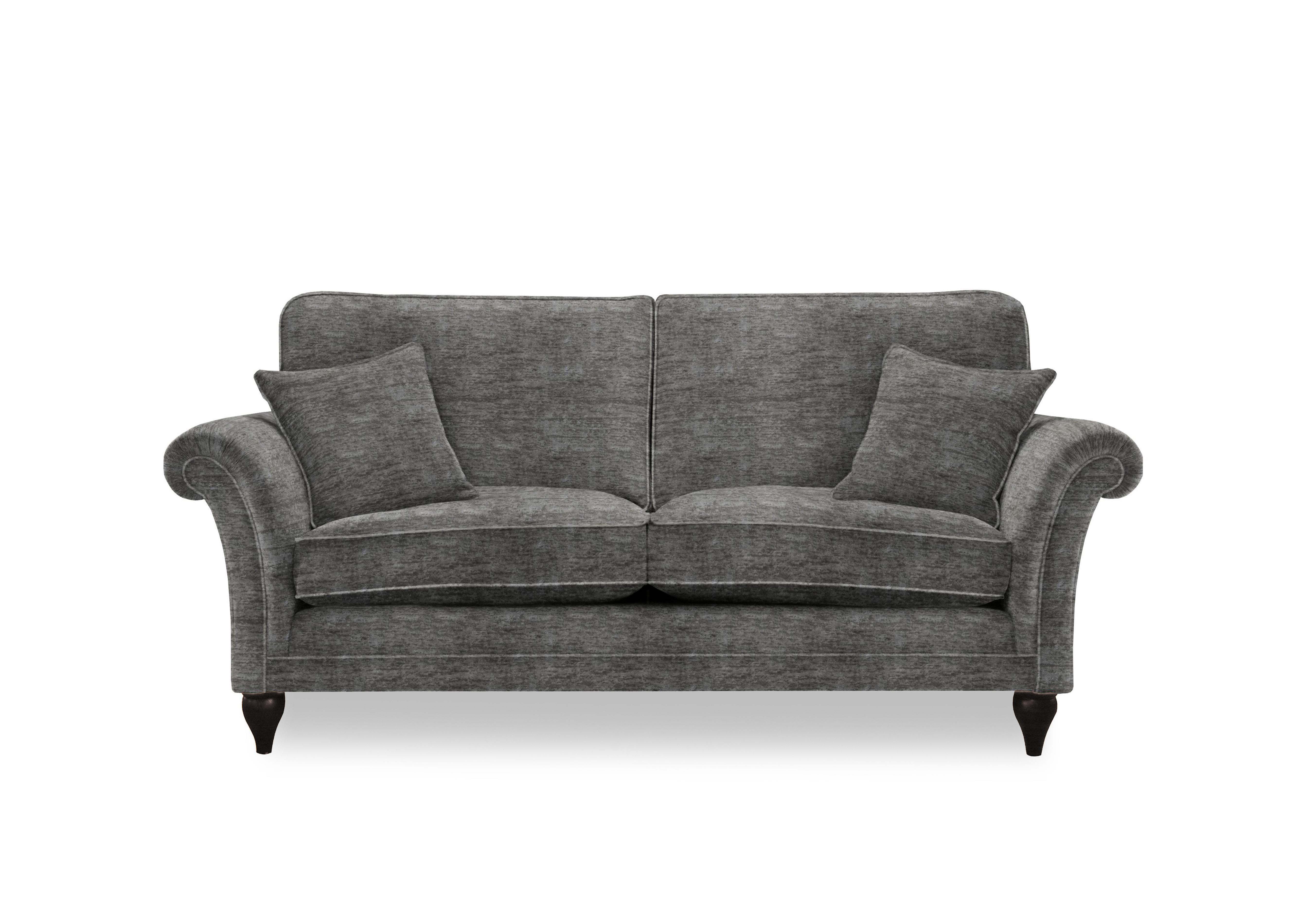 Plaza Large 2 Seater Classic Back Sofa in Sherpa Smoke Mgy on Furniture Village