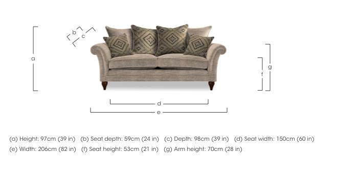 Plaza Large 2 Seater Scatter Back Sofa in  on Furniture Village