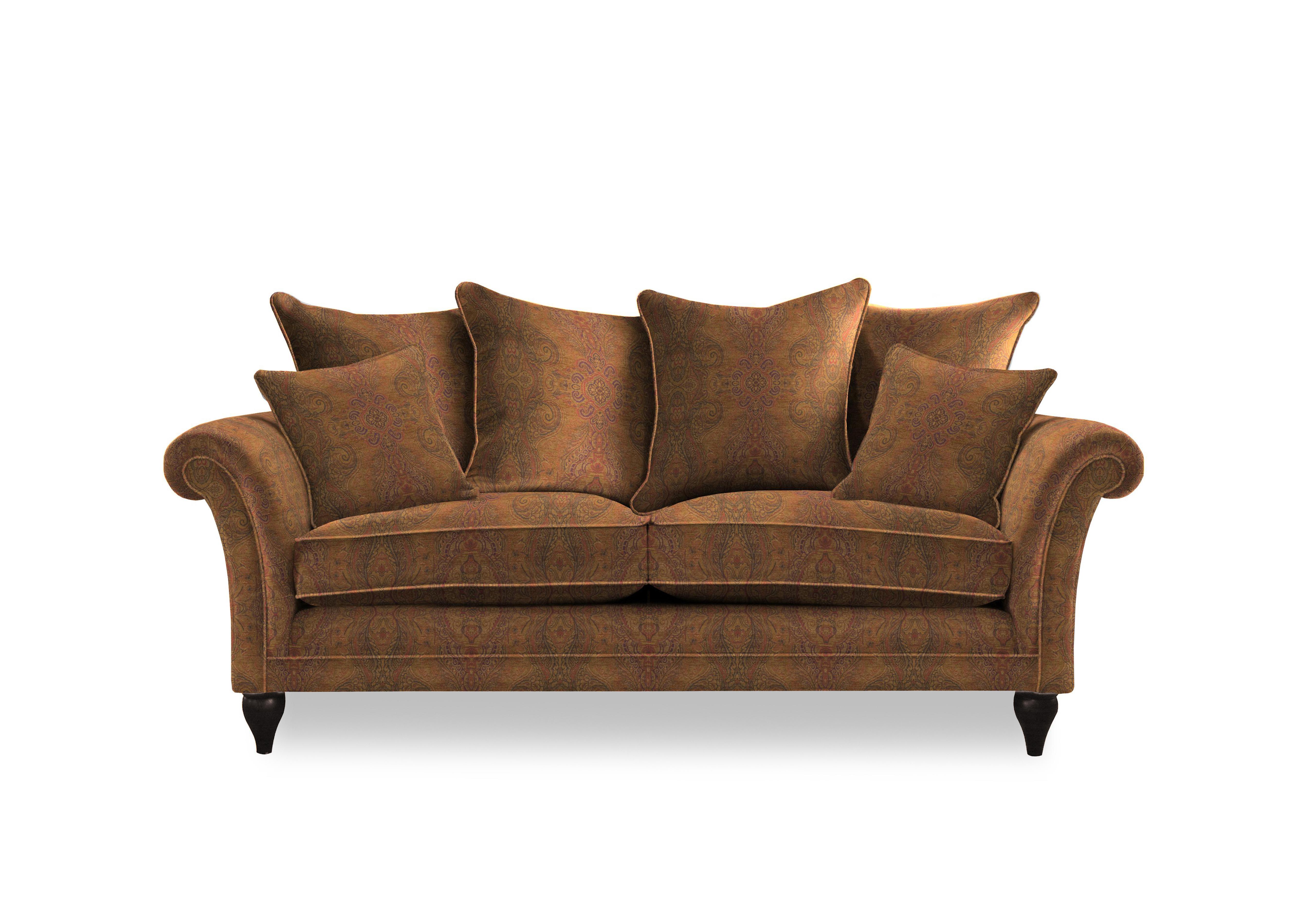 Plaza Large 2 Seater Scatter Back Sofa in Baslow Medallion Mulberry Mgy on Furniture Village