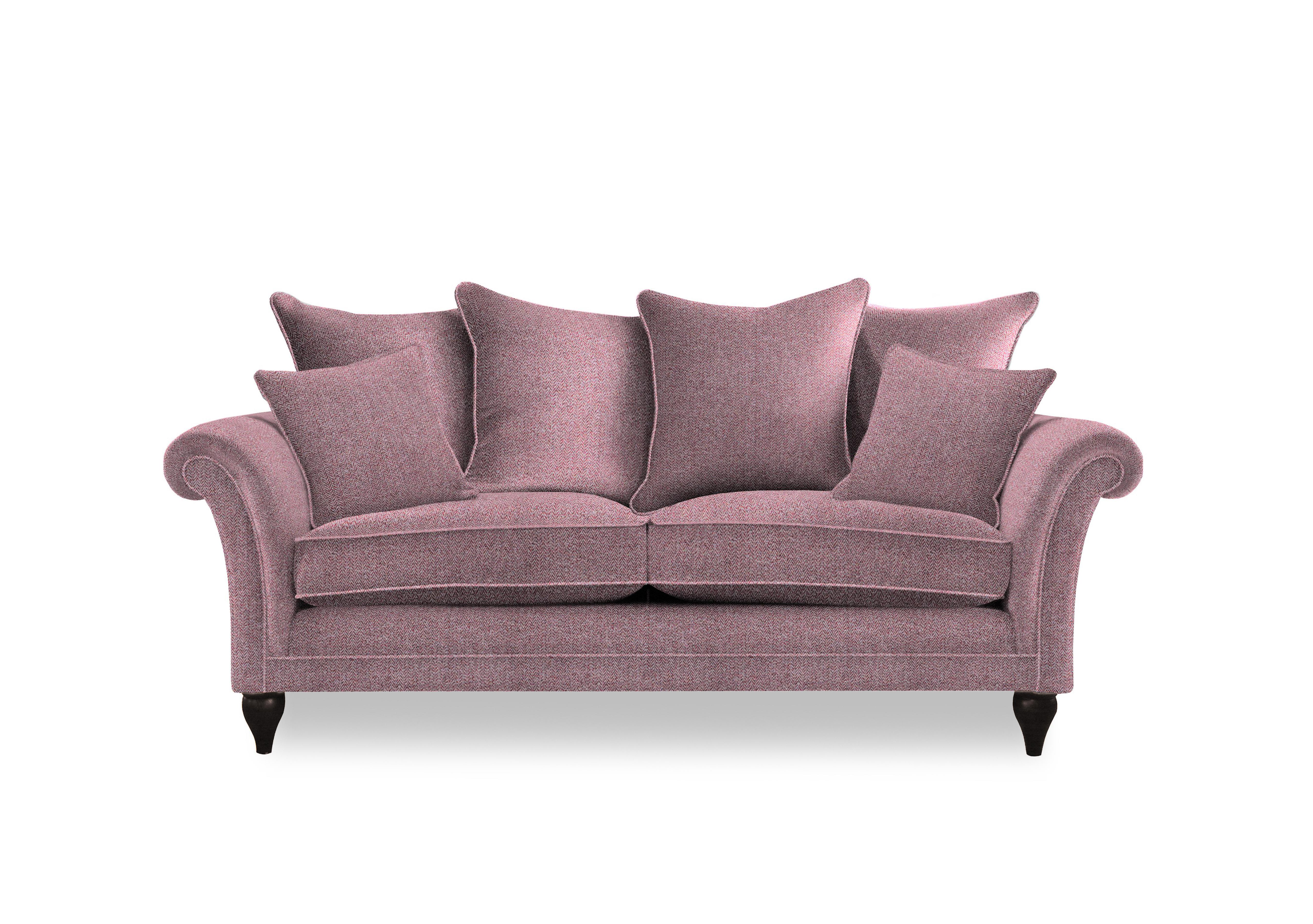 Plaza Large 2 Seater Scatter Back Sofa in Contour Berry Mgy on Furniture Village