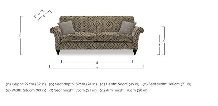 Plaza Grand Classic Back Sofa in  on Furniture Village