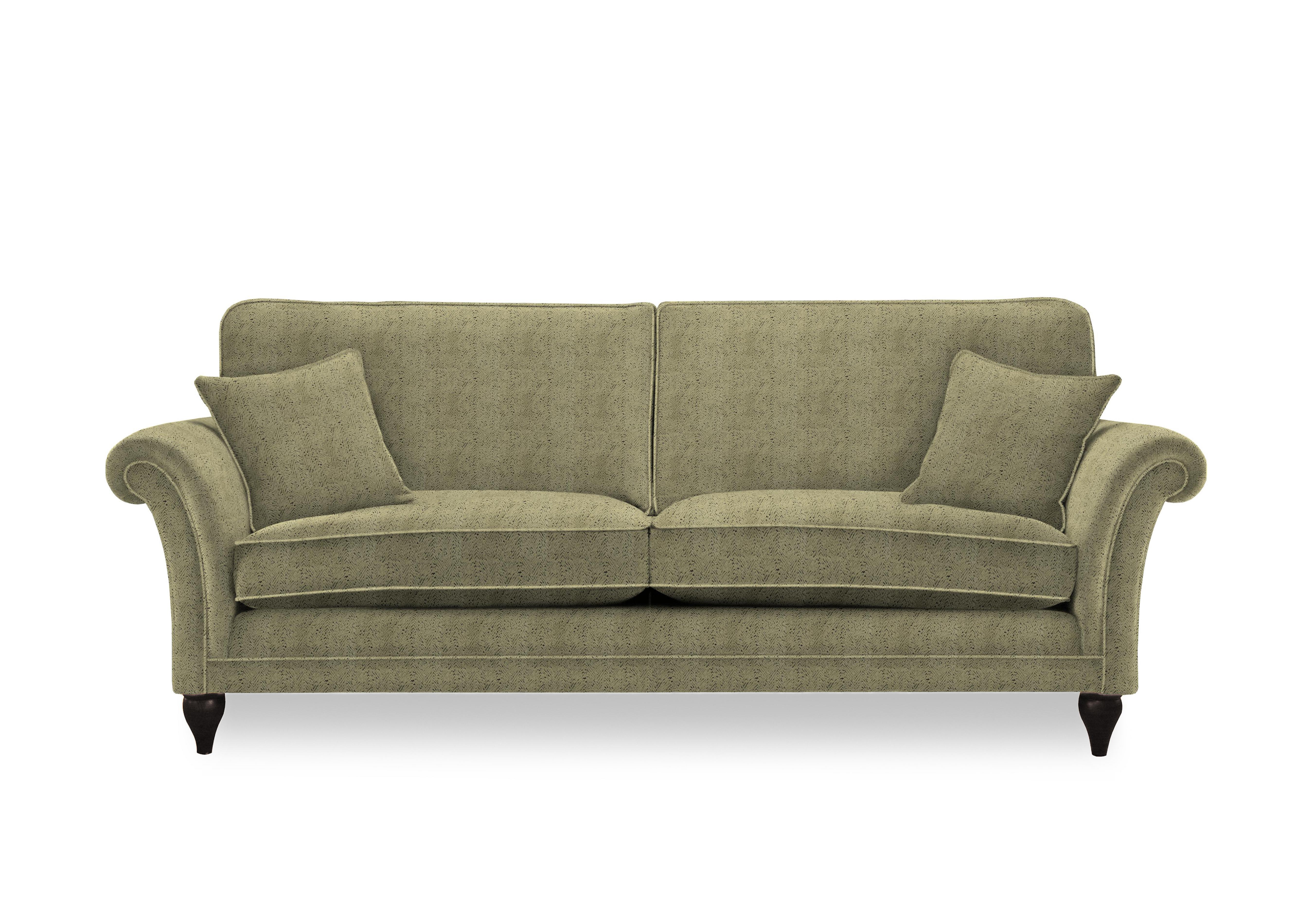 Plaza Grand Classic Back Sofa in Arcata Moss Mgy on Furniture Village