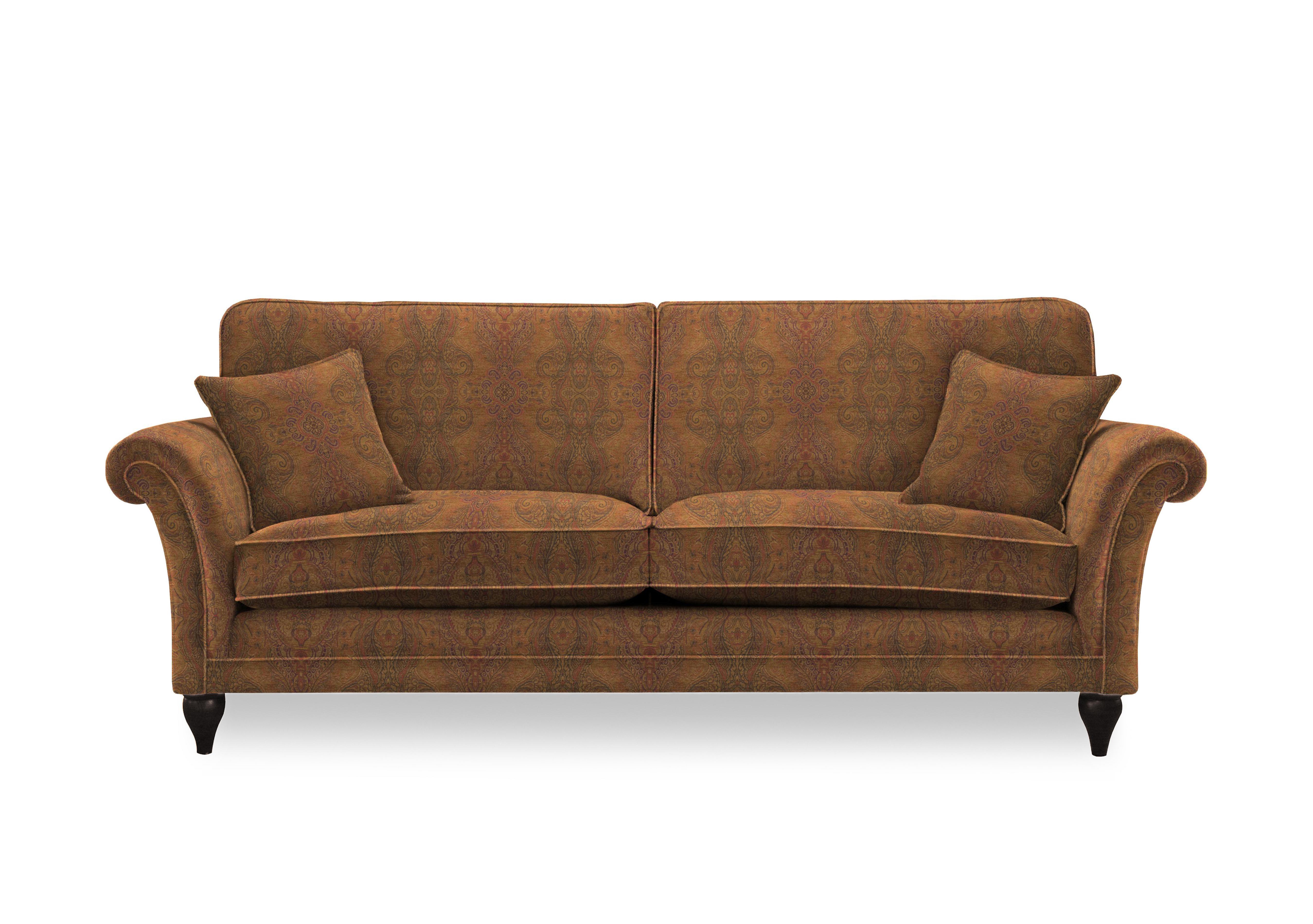 Plaza Grand Classic Back Sofa in Baslow Medallion Mulberry Mgy on Furniture Village