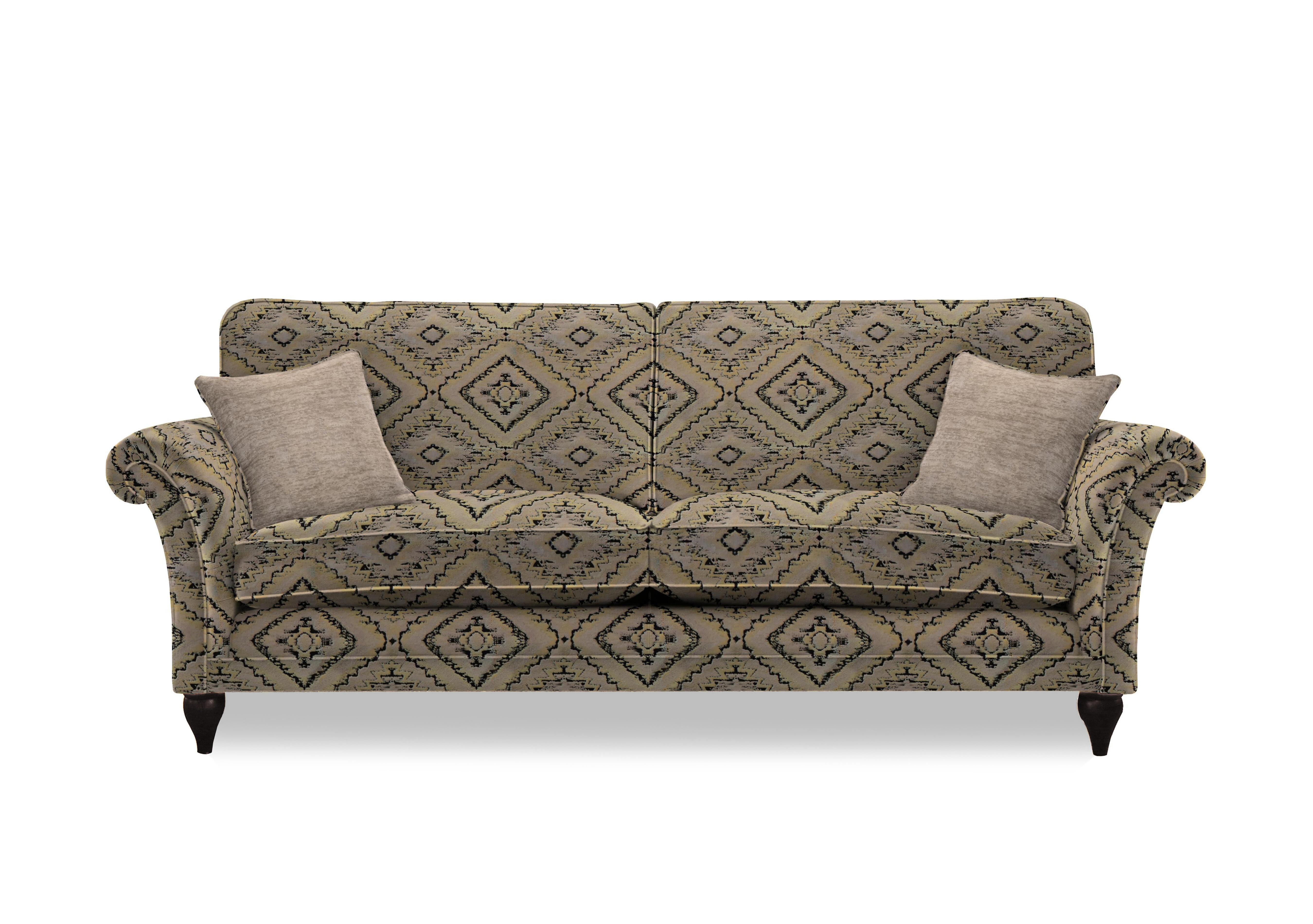 Plaza Grand Classic Back Sofa in Hym Mnk Sherpa Oys Mgy Display on Furniture Village