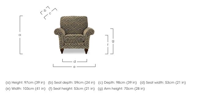 Plaza Armchair in  on Furniture Village