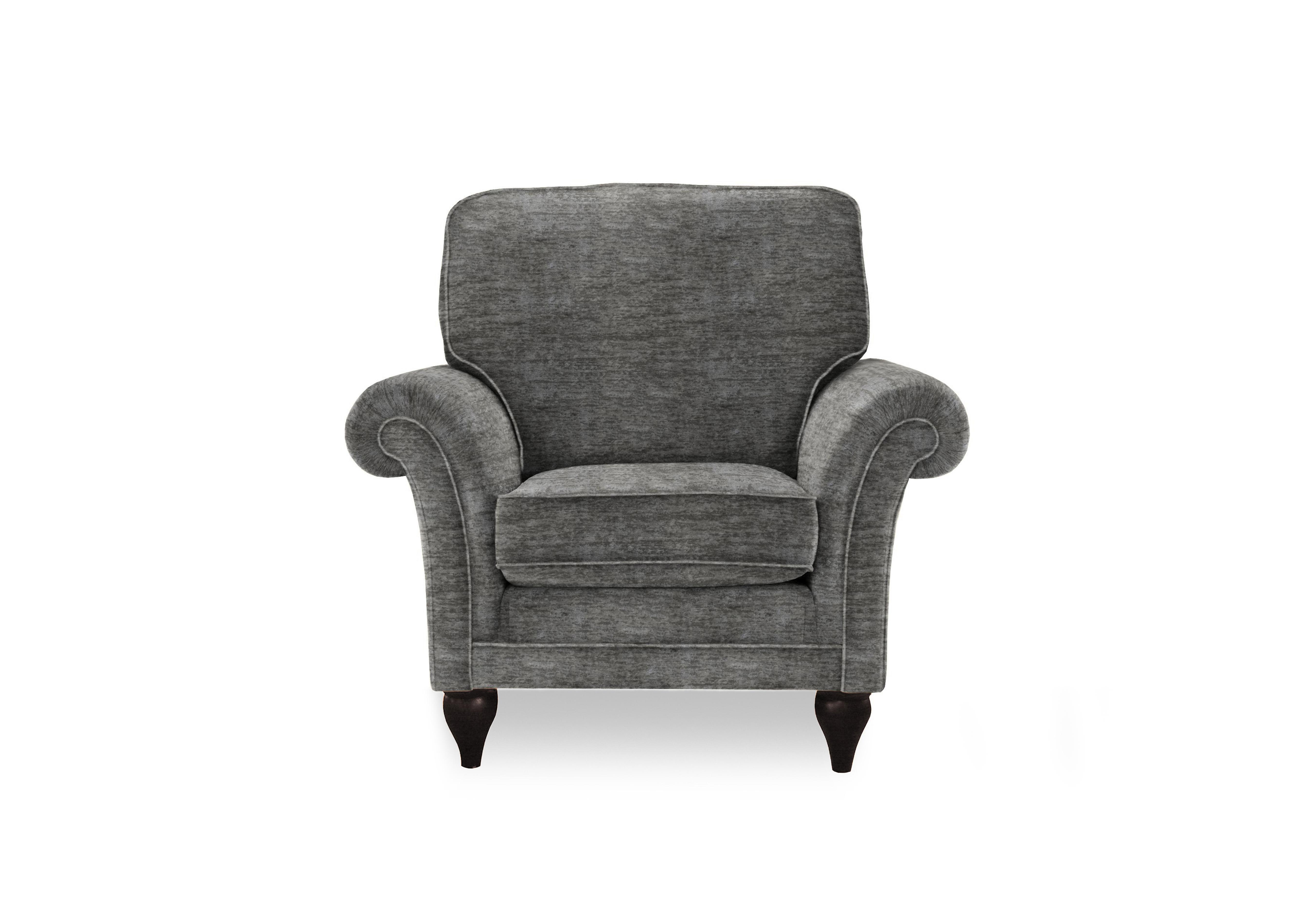Plaza Armchair in Sherpa Smoke Mgy on Furniture Village