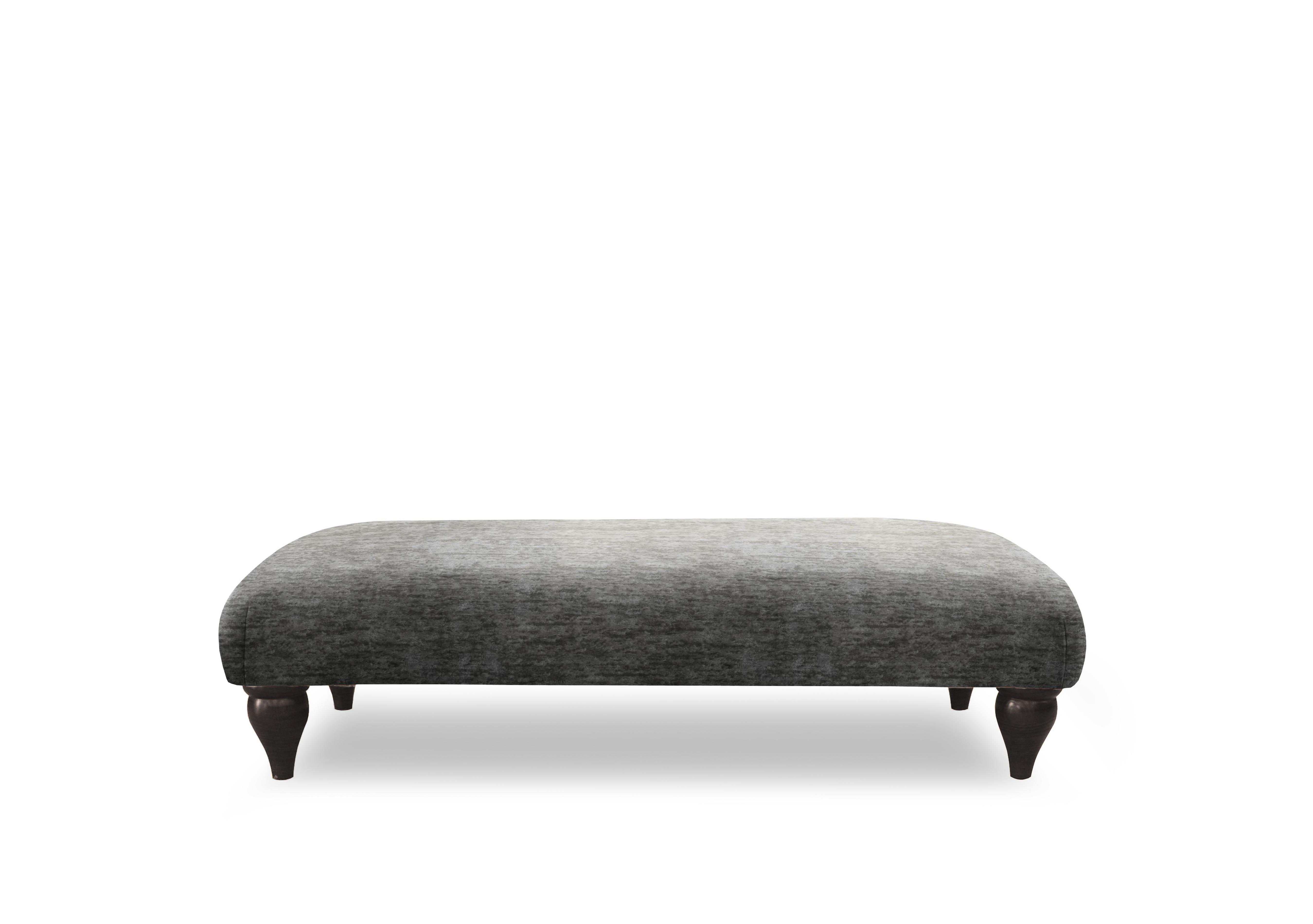 Plaza Bench Footstool in Sherpa Smoke Mgy on Furniture Village