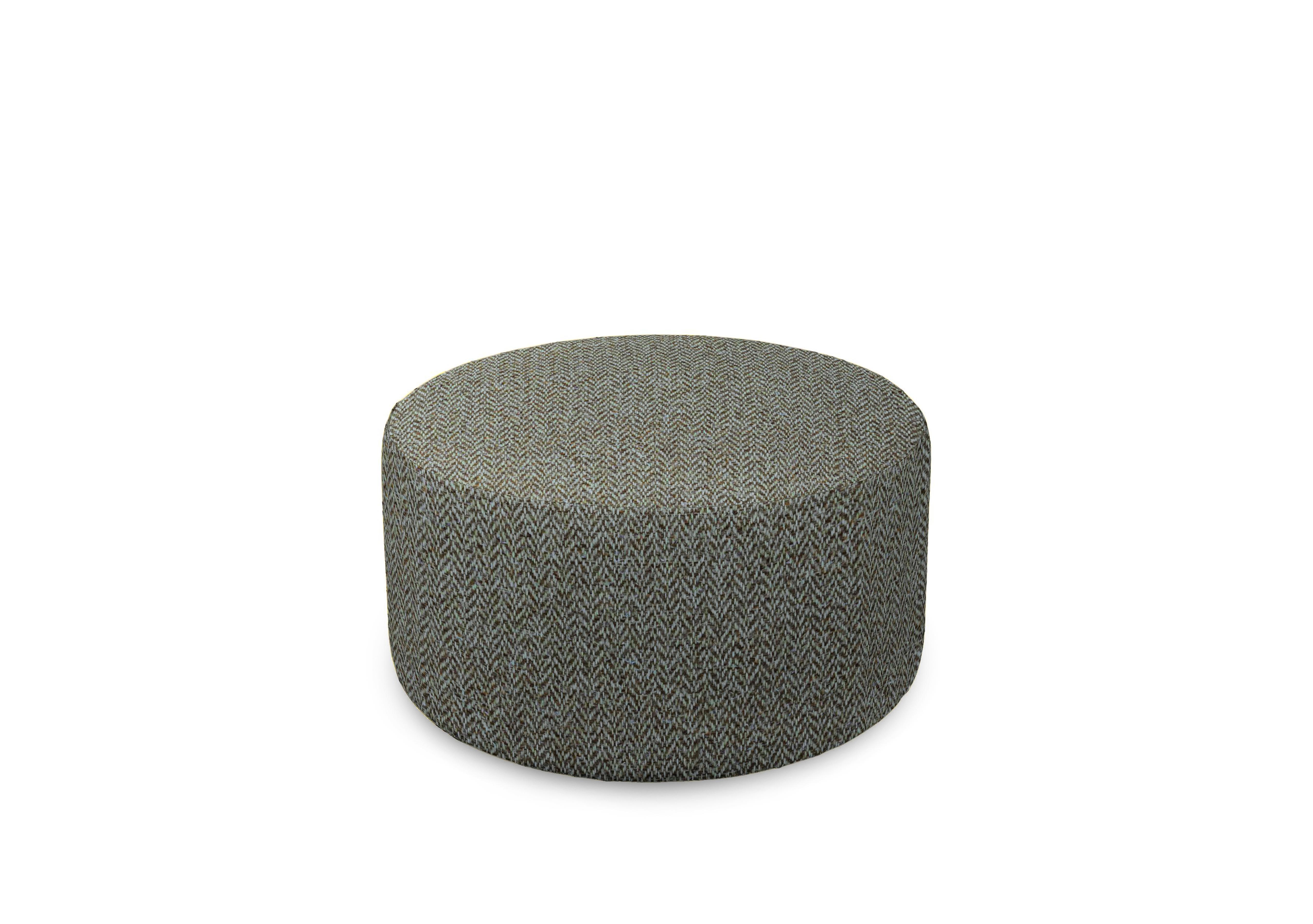 Plaza Round Footstool in Contour Forest on Furniture Village